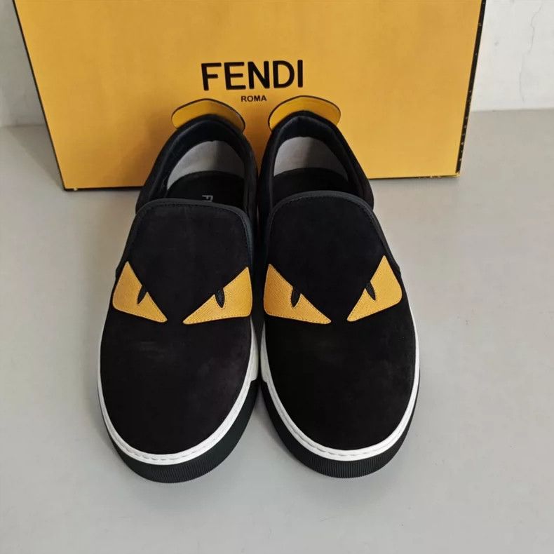 Fendi Fendi small monster suede studded fashion sports casual sh Size US 8 / EU 41 - 2 Thumbnail