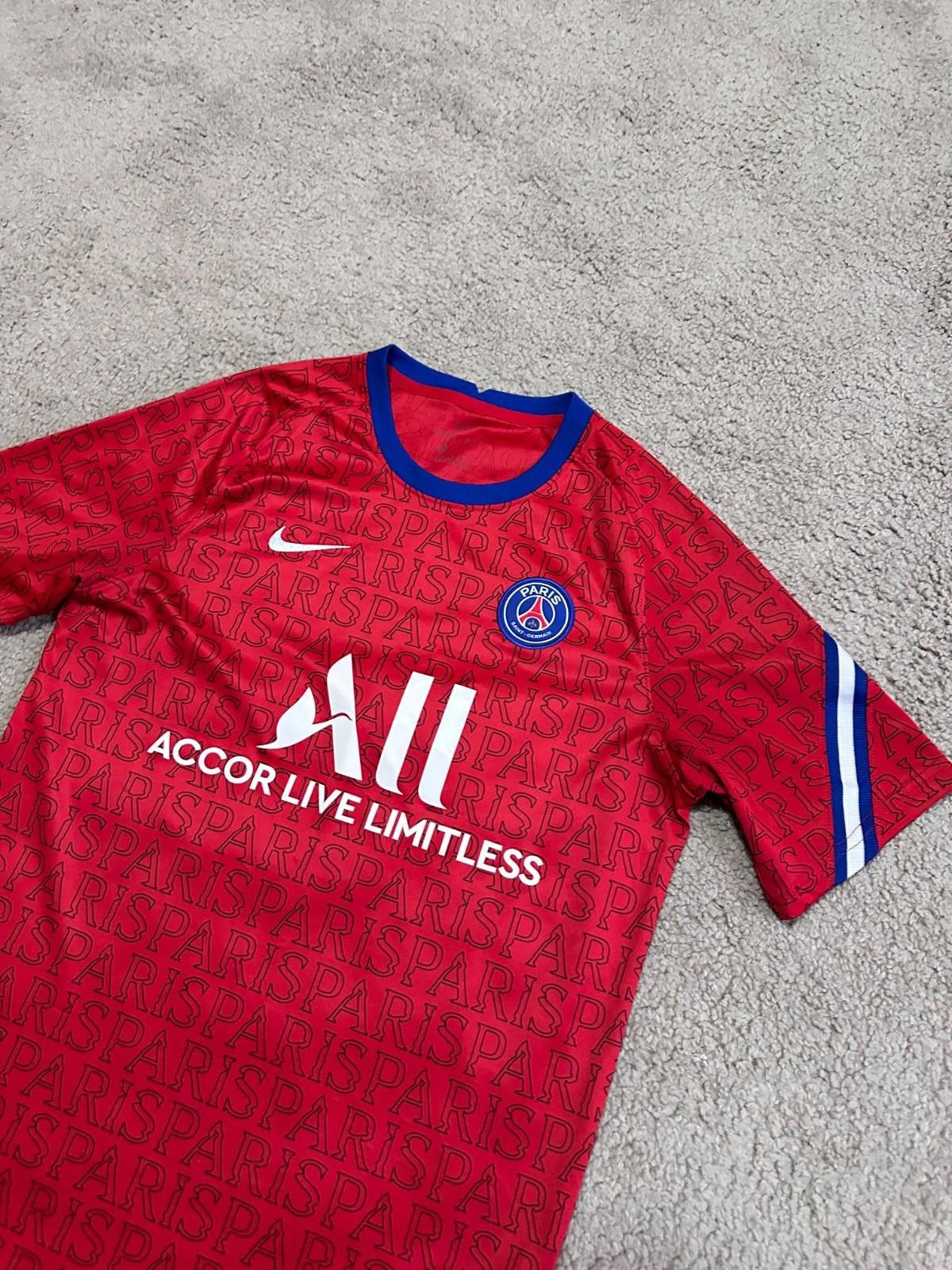 Nike PSG PARIS SAINT GERMAIN 2020/2021 PREMATCH SHIRT JERSEY NIKE Size US M / EU 48-50 / 2 - 4 Thumbnail
