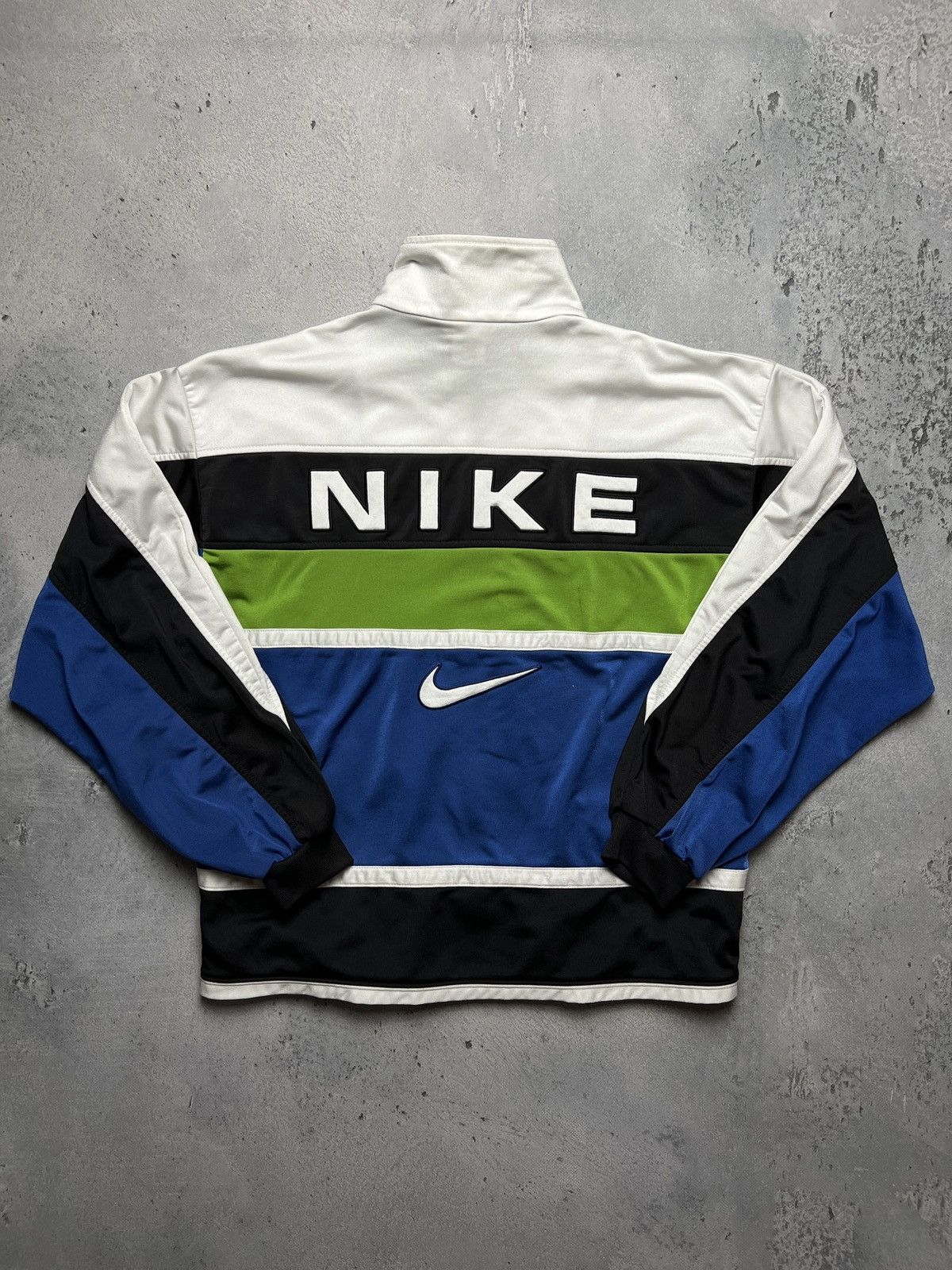Nike 🇺🇸 Nike Vintage Zipper Jacket central swoosh logo y2k 90s Size US L / EU 52-54 / 3 - 11 Thumbnail