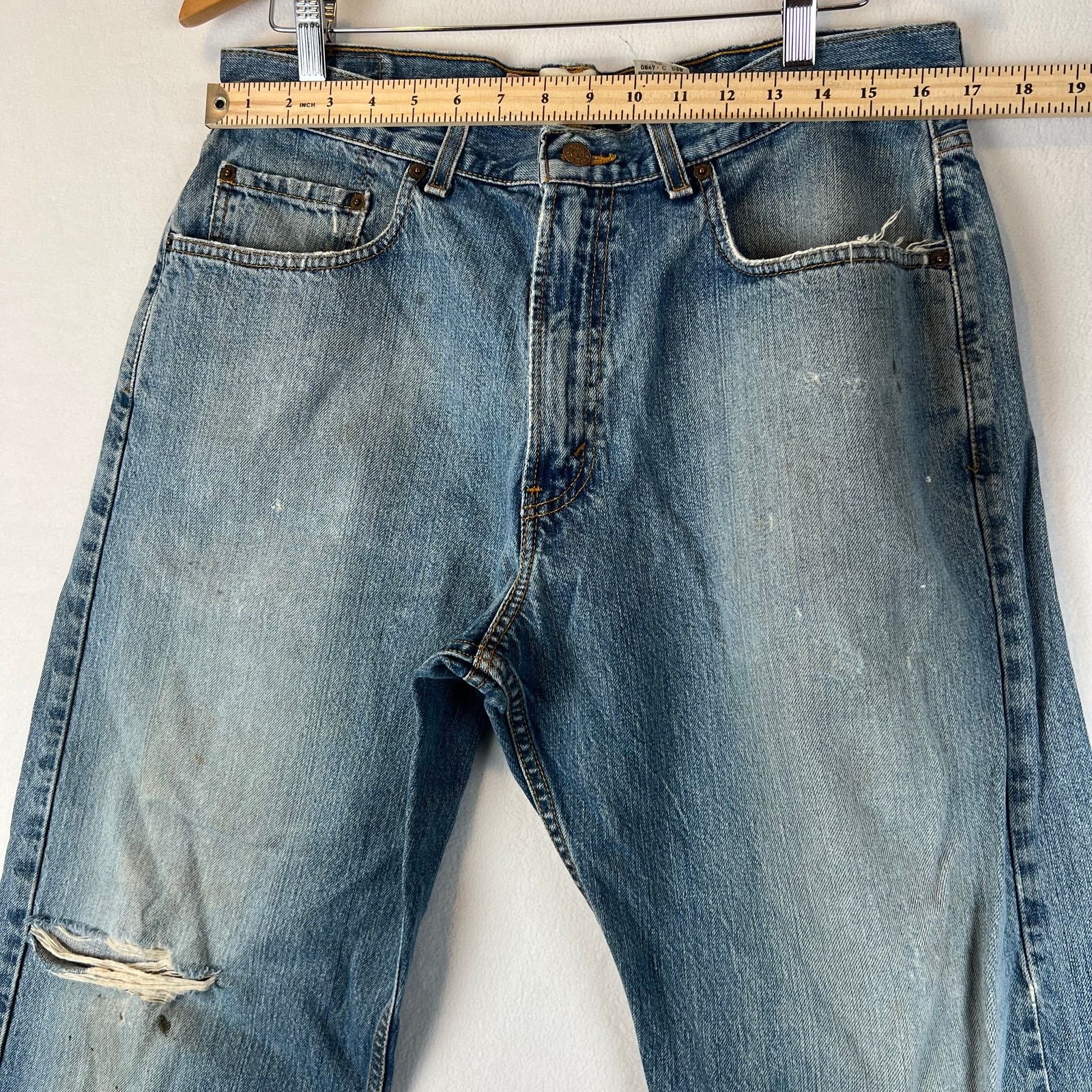 Levi's VTG Levis 569 Jeans Men 33x30 Loose Wide Skater Baggy Y2k Size US 33 - 8 Thumbnail