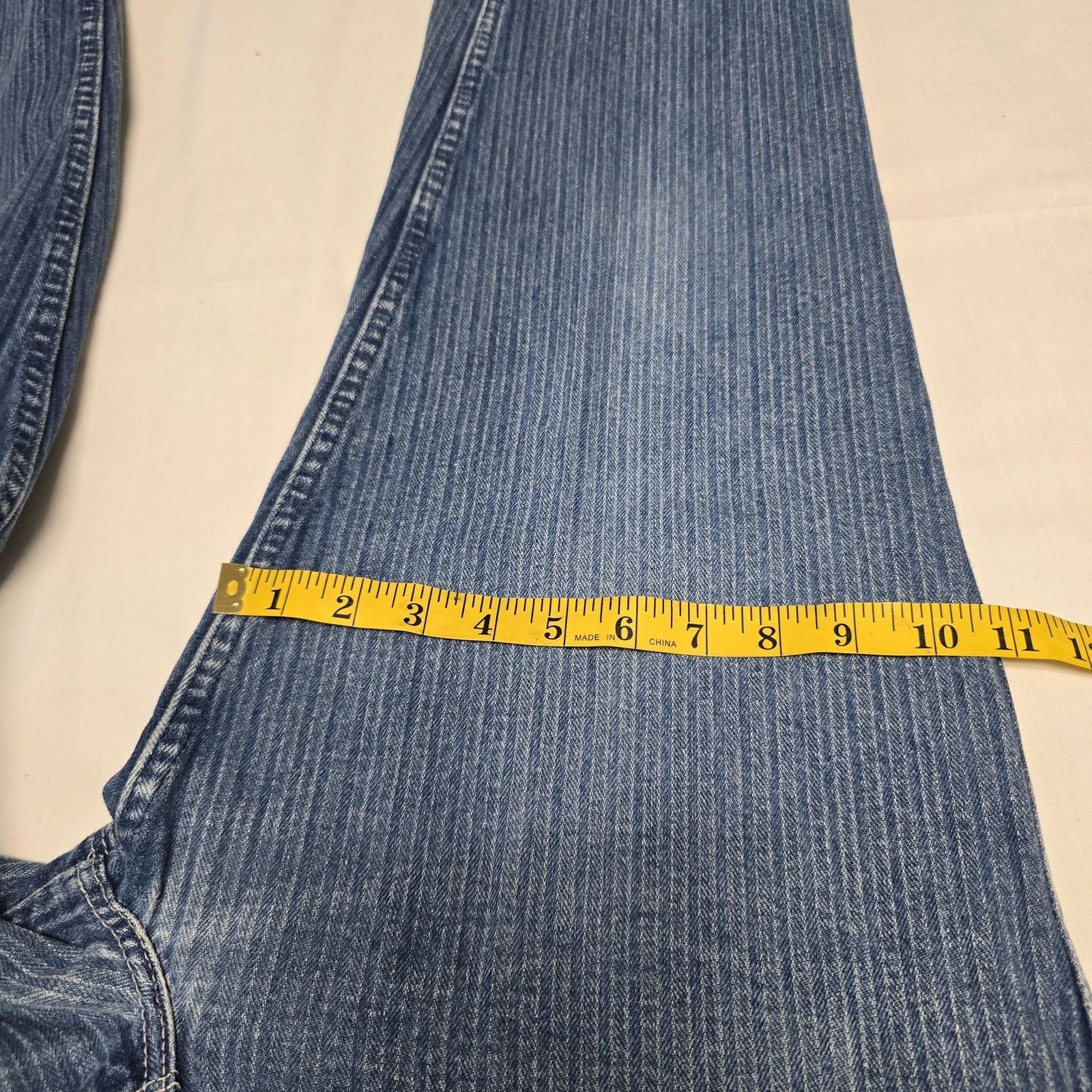 Levi's Vintage Levis Jeans 34x25 Blue Denim Straight Leg Pinstripe Size US 34 / EU 50 - 12 Thumbnail