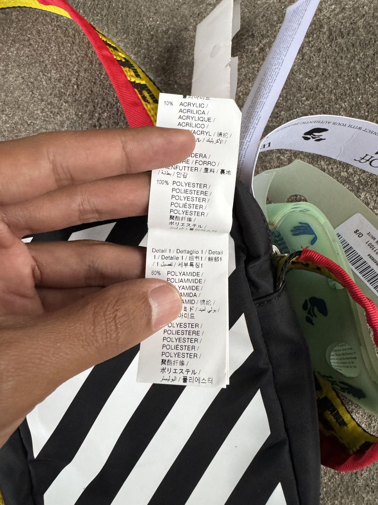 Off-White OFF WHITE BINDER NYLON CROSSBODY SLING BAG Size ONE SIZE - 16 Thumbnail