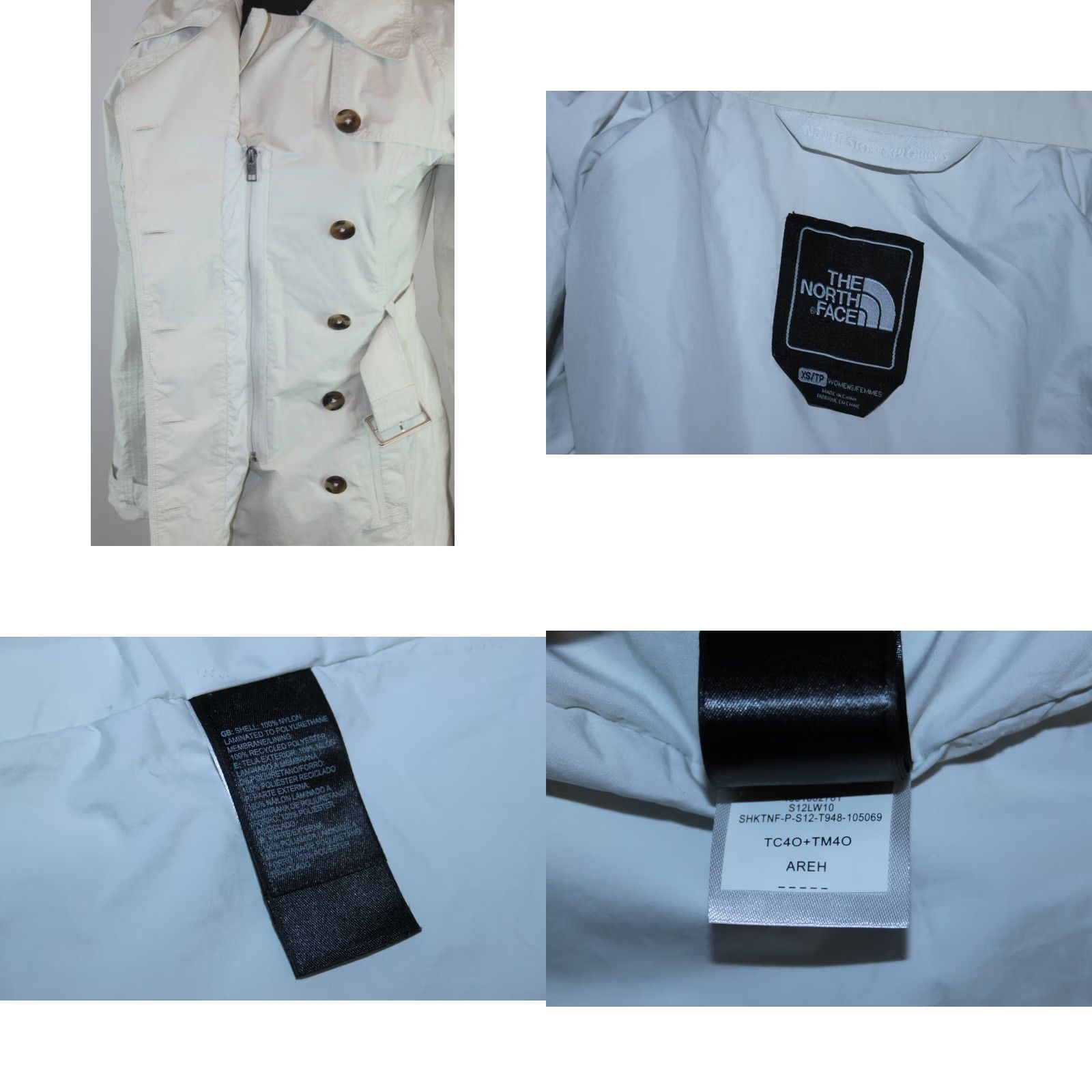 The North Face The North Face womens AREH trench coat jacket Size XS White Size XS / US 0-2 / IT 36-38 - 8 Thumbnail