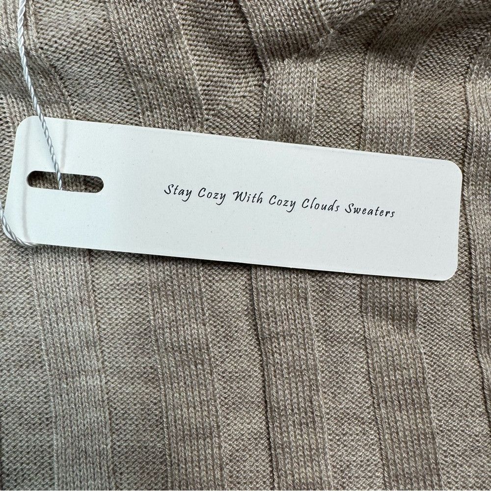 Other NWT New Arach & Cloz Ribbed Wool Blend Mock Neck Sweater In Size L / US 10 / IT 46 - 9 Thumbnail