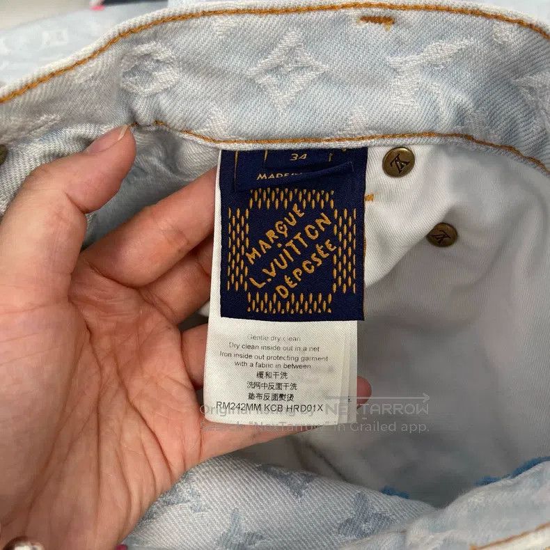 Louis Vuitton Louis Vuitton Colorful logo full print jeans Size US 34 / EU 50 - 3 Thumbnail