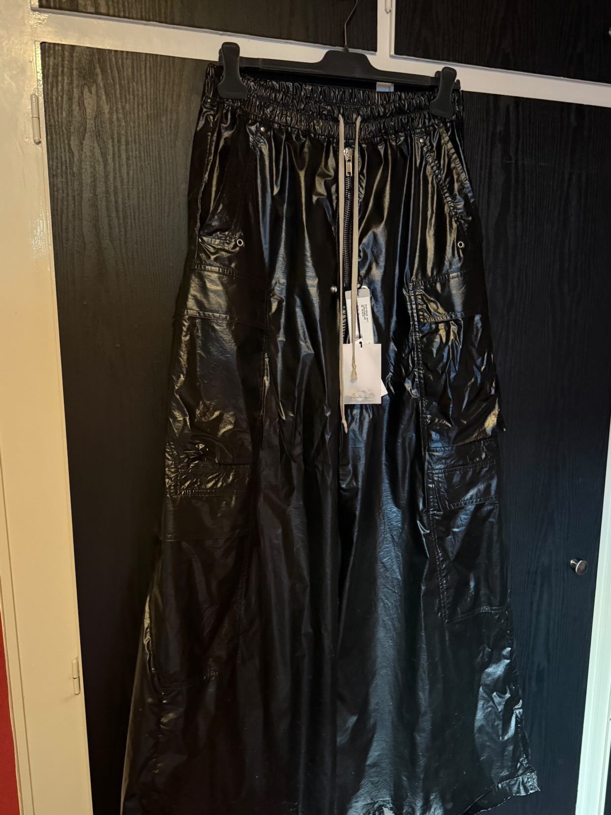 Rick Owens RICK OWENS Black Hollywood Cargobelas Cargo Pants Size US 32 / EU 48 - 1 Thumbnail