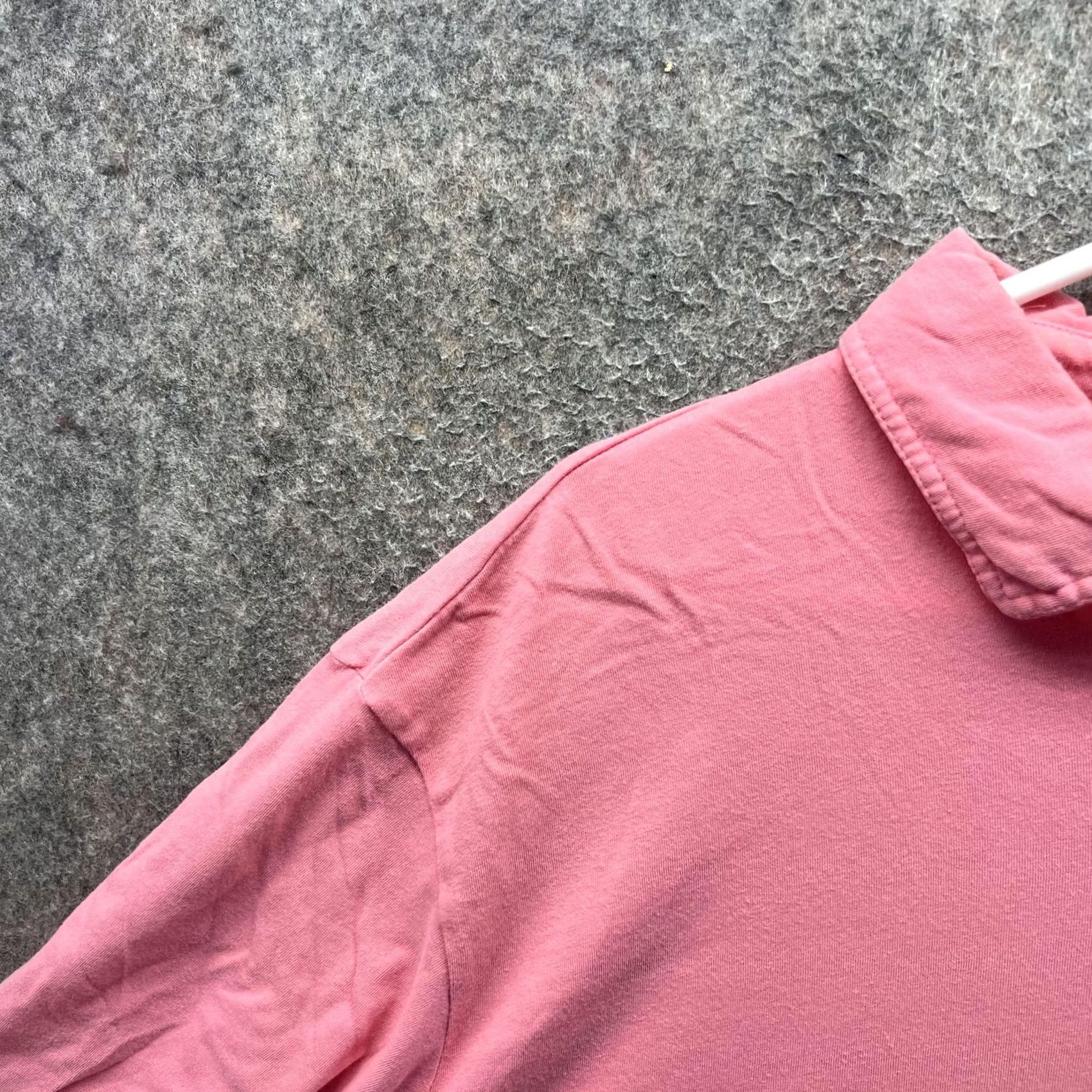 johnnie-O Johnnie-O Hangin' Out Polo Shirt Mens XL Pink Solid Pocket Cotton Casual Shirt Size US XL / EU 56 / 4 - 5 Thumbnail