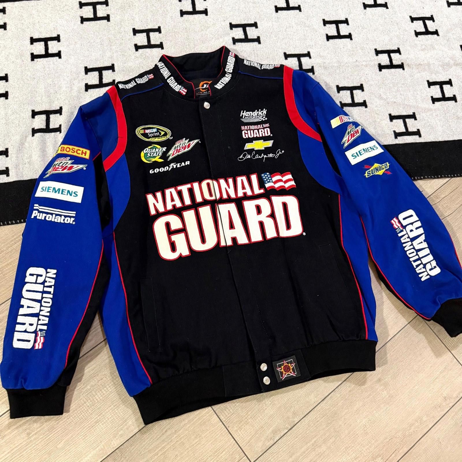 Other National Guard NASCAR Racing Jacket Dale Jr Team Full Size L Size ONE SIZE - 1 Thumbnail