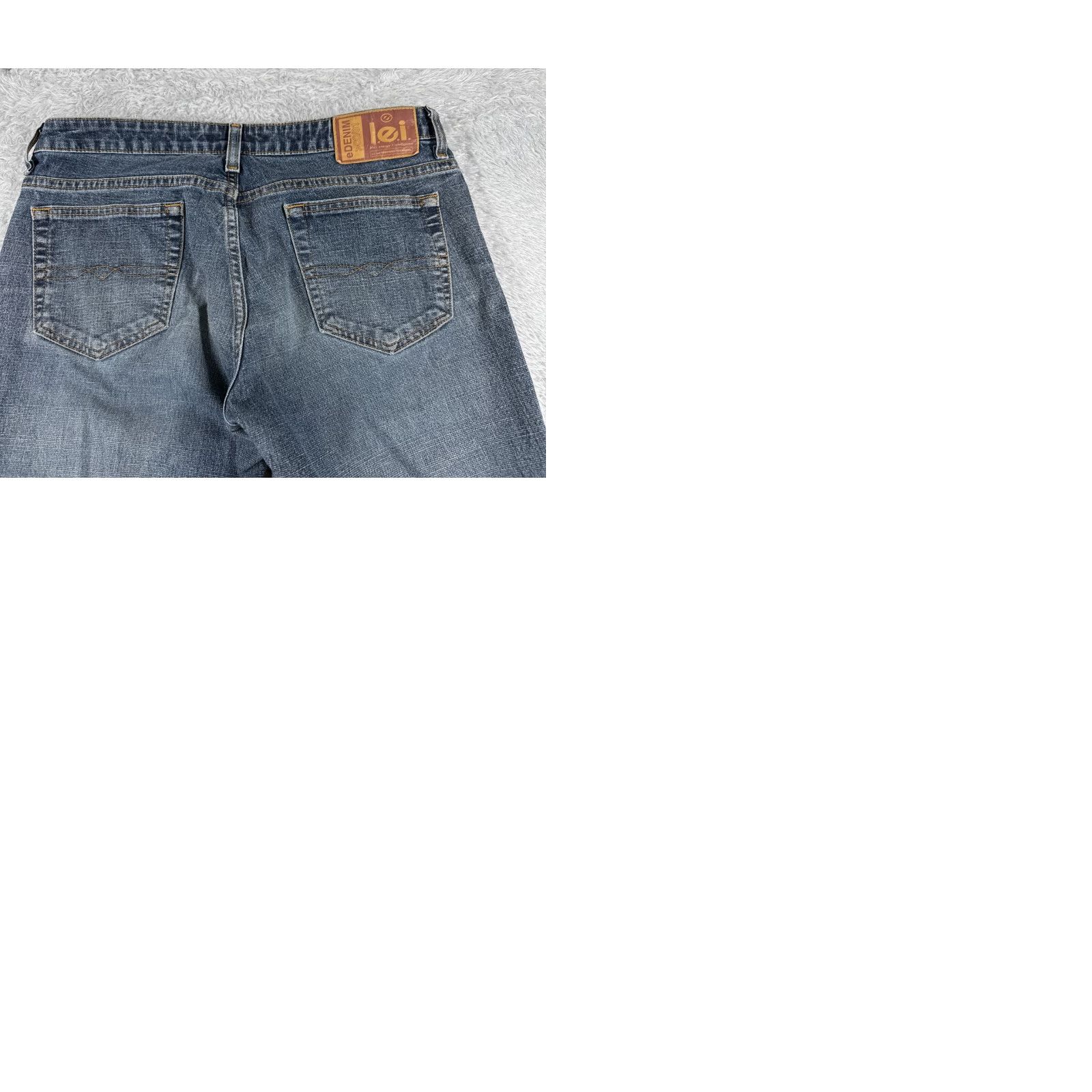 Vintage LEI Jeans Women 31 Blue Denim Flared Mid Rise 31x30 Pants Cotton Blend 5-Pocket Rock Vintage: No Size 24" / US 00 / IT 34 - 10 Thumbnail