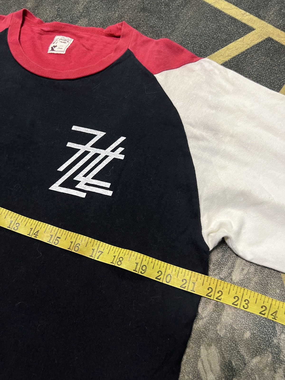 Japanese Brand 90s REAL MADHECTIC JAPAN RAGLAN TEE Size US L / EU 52-54 / 3 - 10 Thumbnail