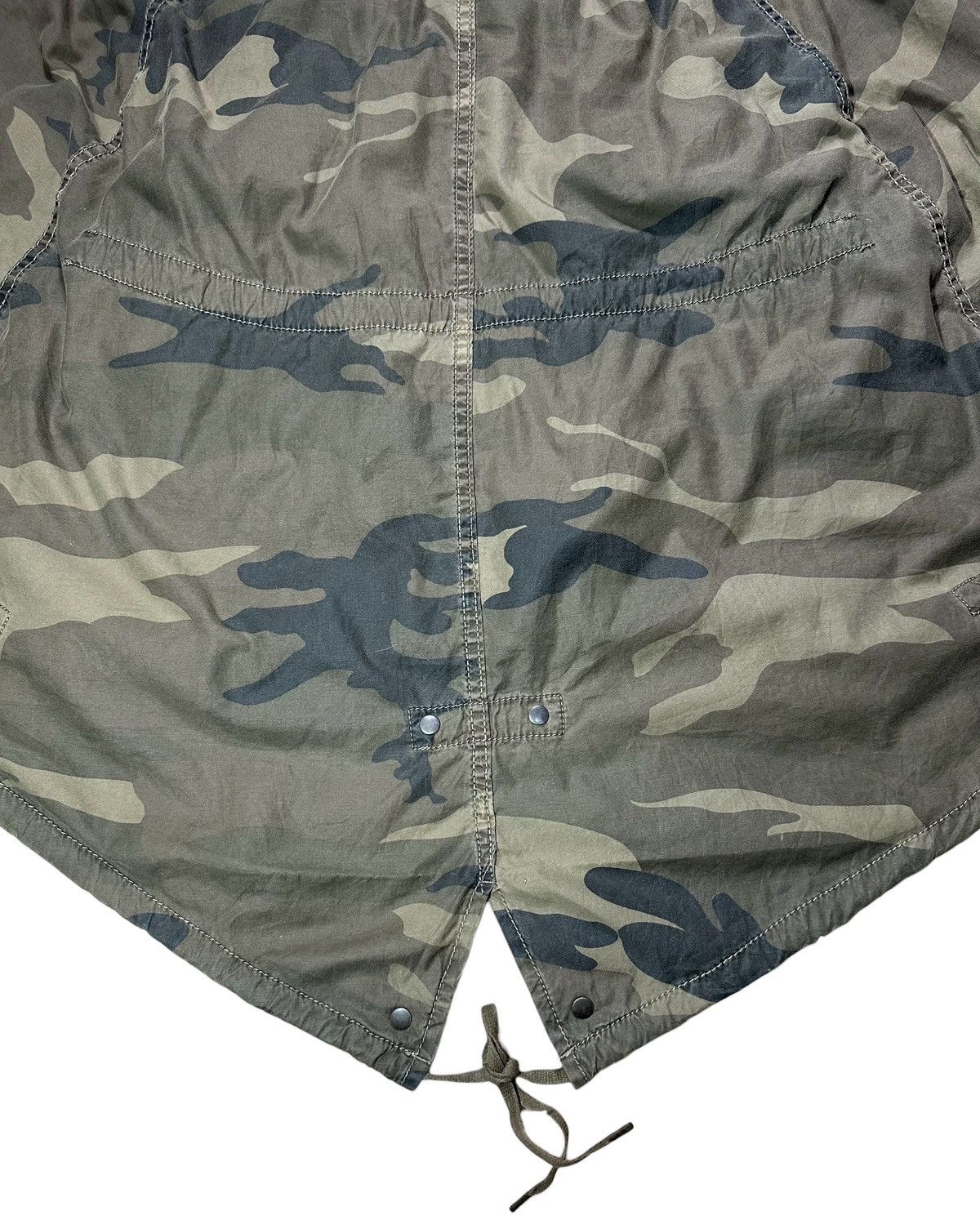 GOA G.O.A Camouflage Fur Hood Poncho Size ONE SIZE - 7 Thumbnail