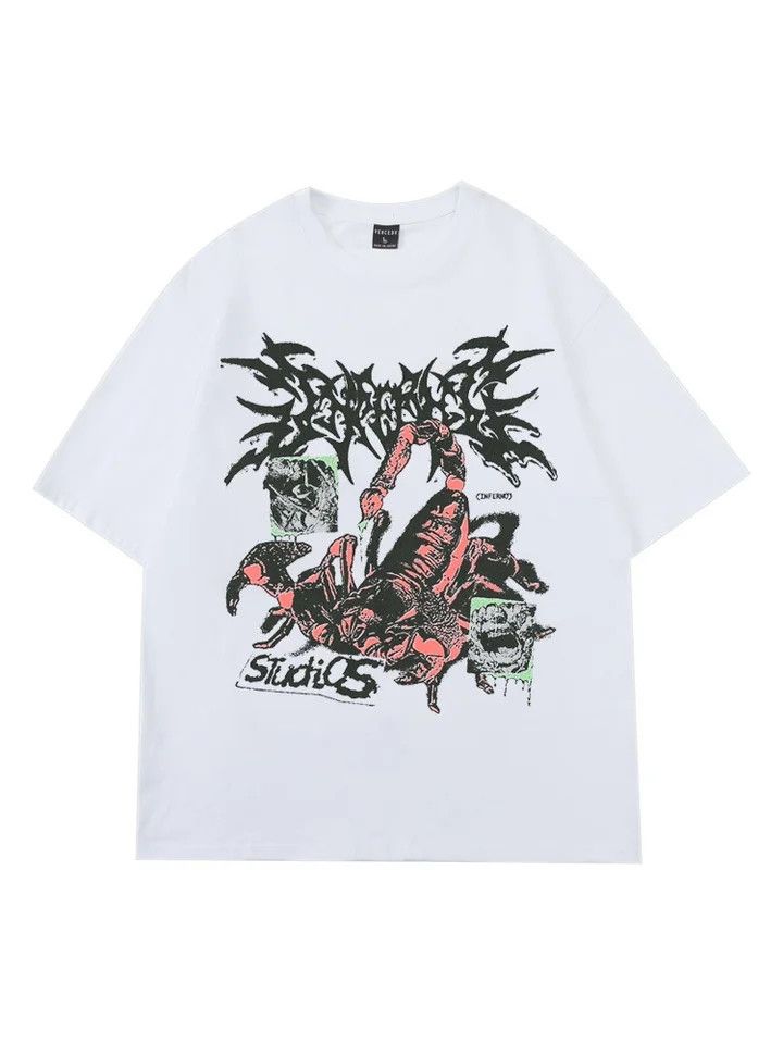 Japanese Brand Scorpion Studio Cotton Tee Size US XXL / EU 58 / 5 - 2 Thumbnail