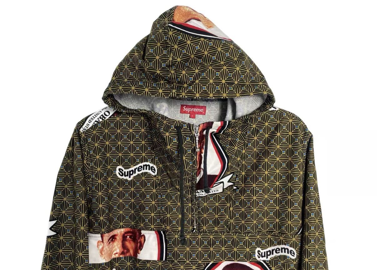 Supreme Supreme Anorak SS17 Portrait Half-Zip Hooded Sweatshirt J31 Size US L / EU 52-54 / 3 - 3 Thumbnail