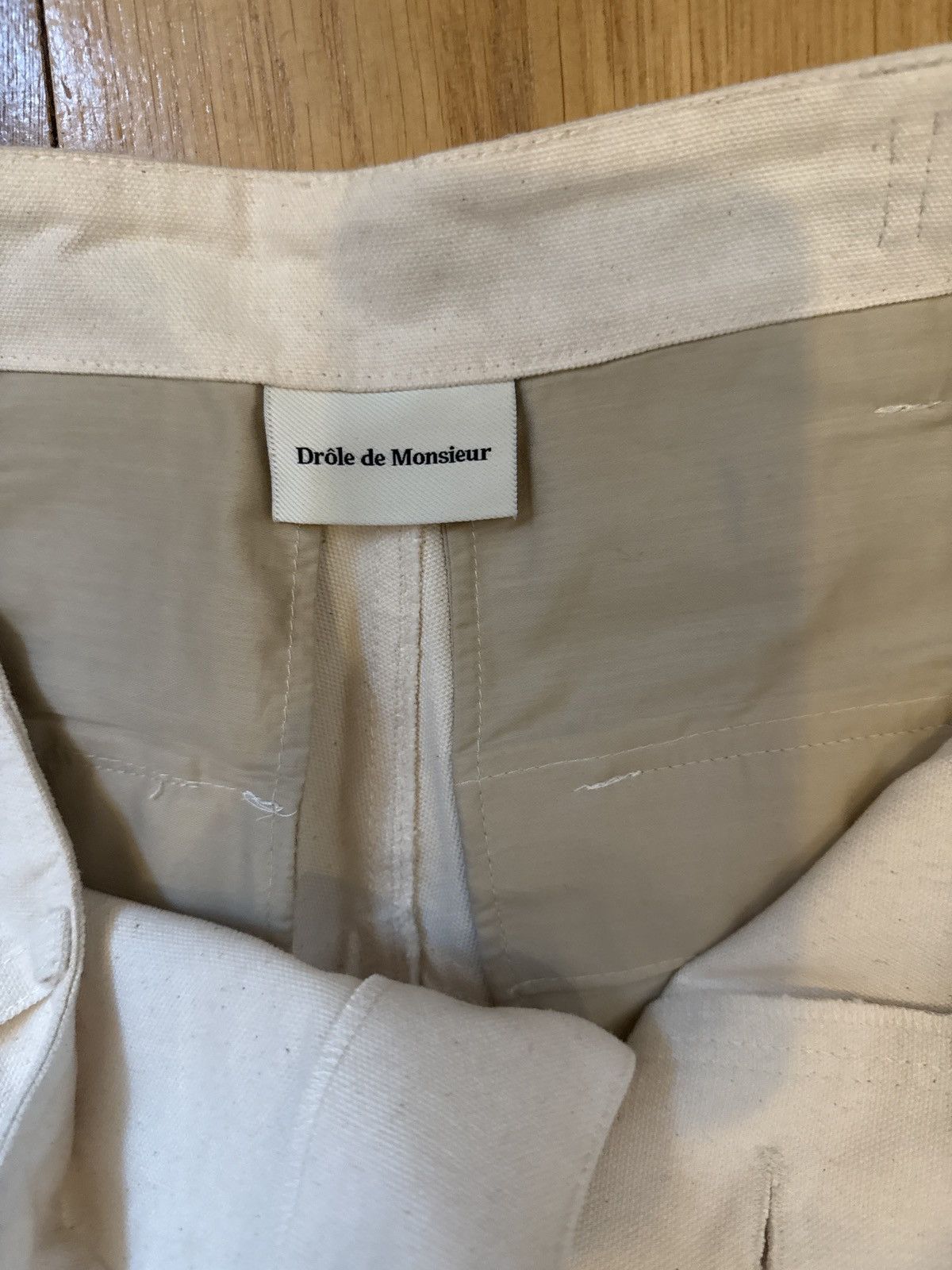 Drole De Monsieur White and gray cargo pant Size US 32 / EU 48 - 4 Thumbnail
