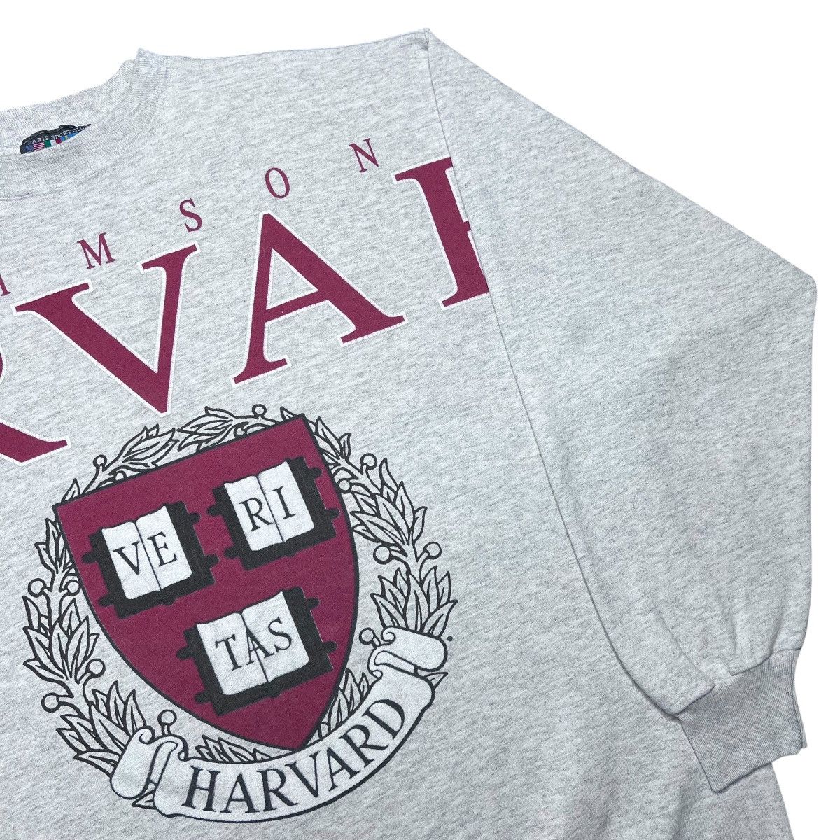 NCAA 1990s Harvard University Crimson Across Spell Out Sweatshirt Size US XL / EU 56 / 4 - 17 Thumbnail