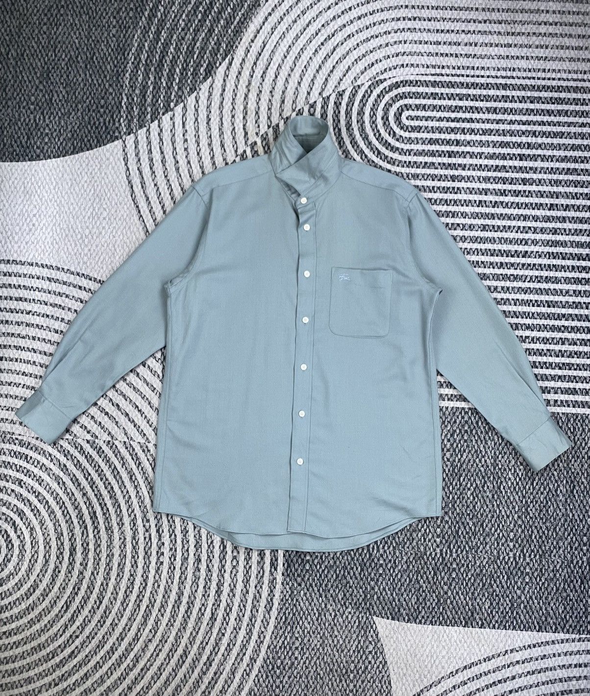Burberry 🔥Vintage 80s Burberrys Casual Button Ups Wool Shirt Size US M / EU 48-50 / 2 - 5 Thumbnail