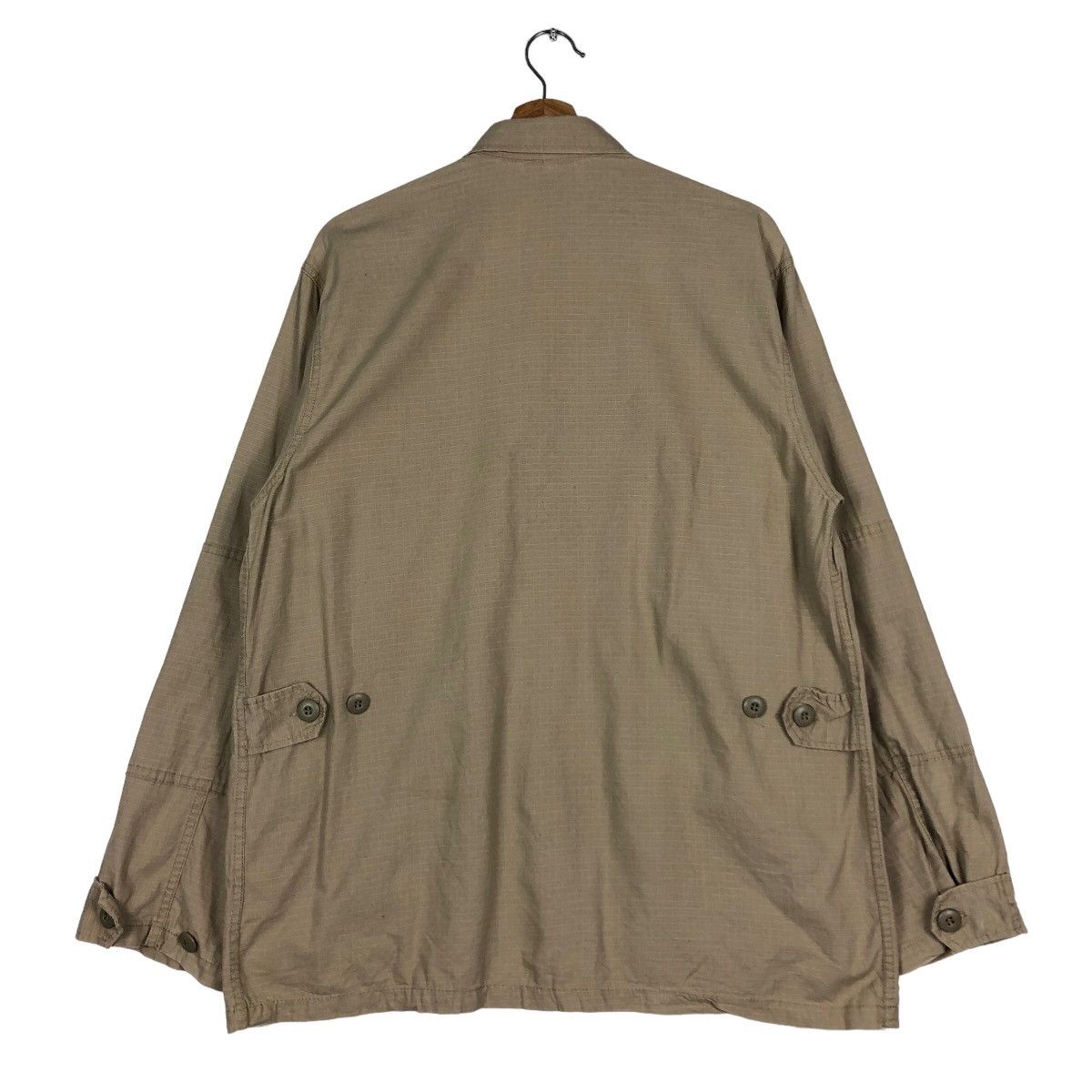 Japanese Brand 🔥Vintage HBT Inspector Cargo Jacket Multi Pocket Army Size US M / EU 48-50 / 2 - 8 Thumbnail