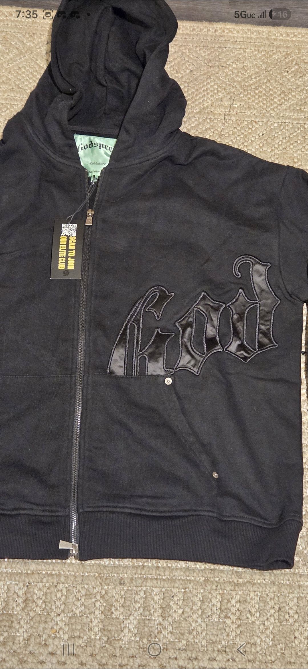Godspeed Godspeed Black Satin OG Logo V2 Sweatsuit SIZE LARGE NWT Size US L / EU 52-54 / 3 - 4 Thumbnail