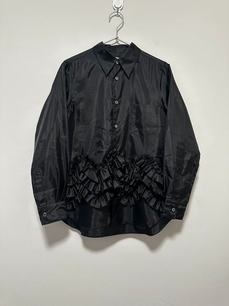 Comme des Garcons Comme des Garçons Black Ruffled Shirt XS Size US XS / EU 42 / 0 - 1 Thumbnail