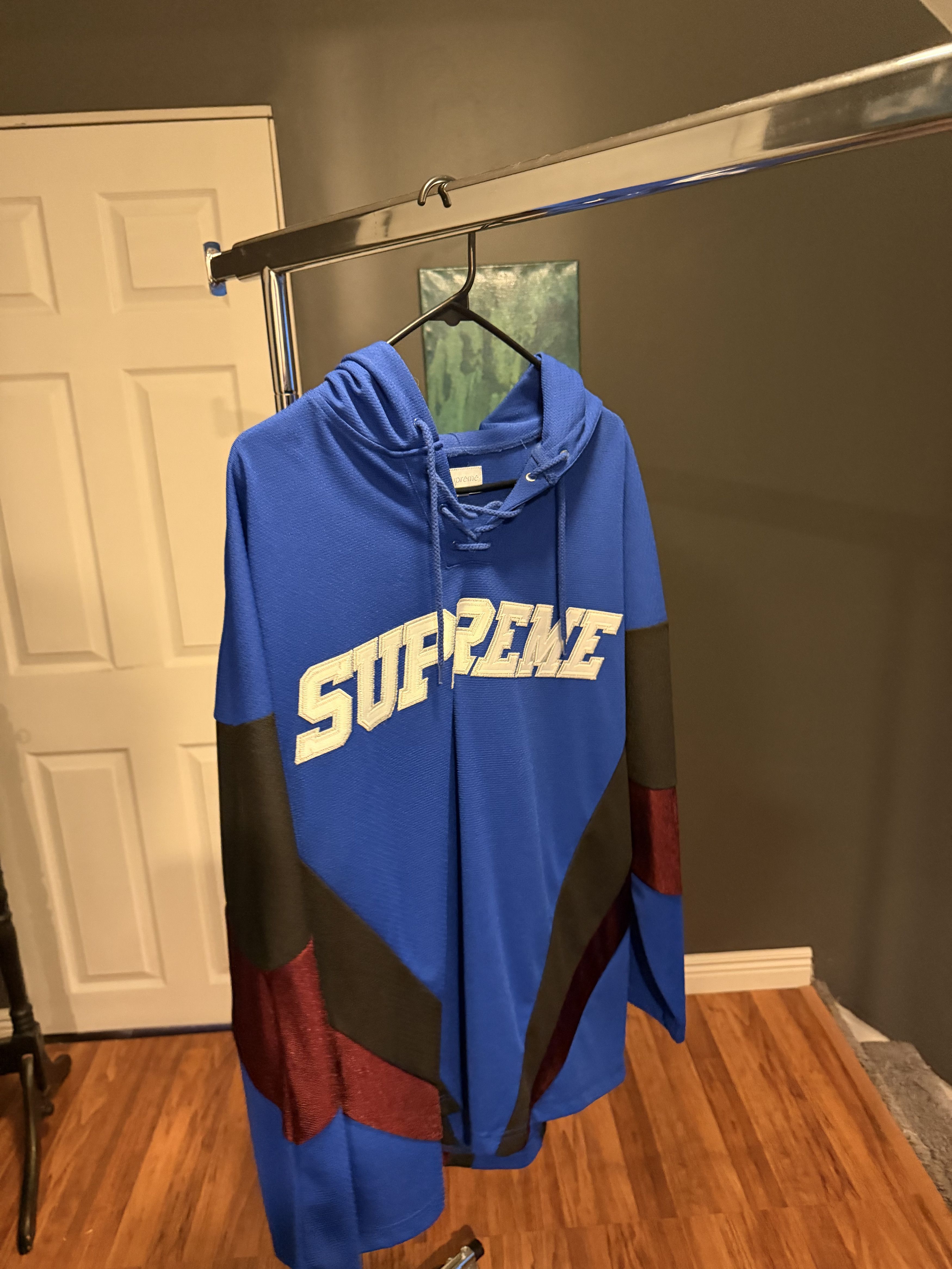Supreme Supreme Hooded Hockey Jersey - Royal, Medium Size US M / EU 48-50 / 2 - 2 Thumbnail