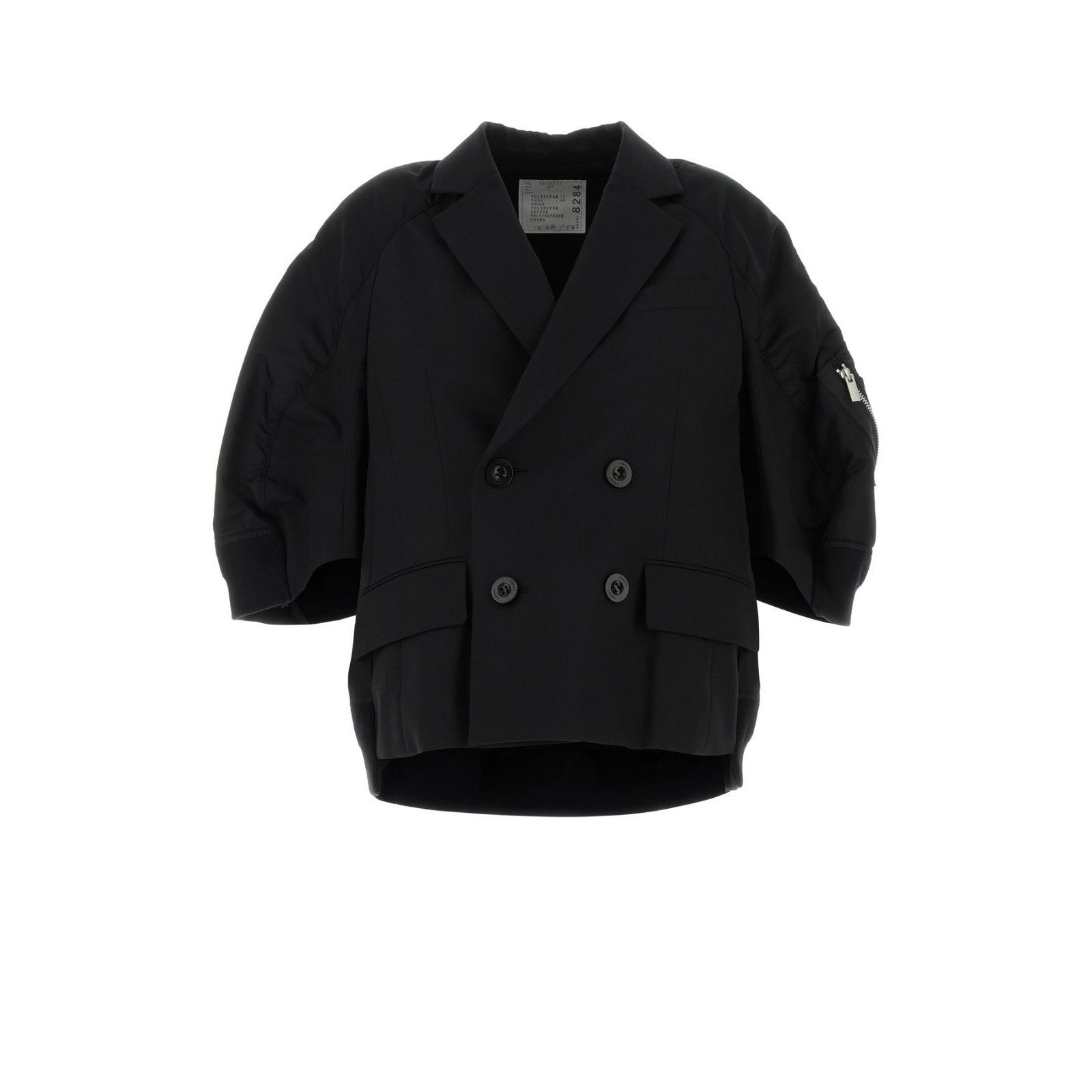 SACAI Black Polyester Blend Blazer New & Authentic (Women's