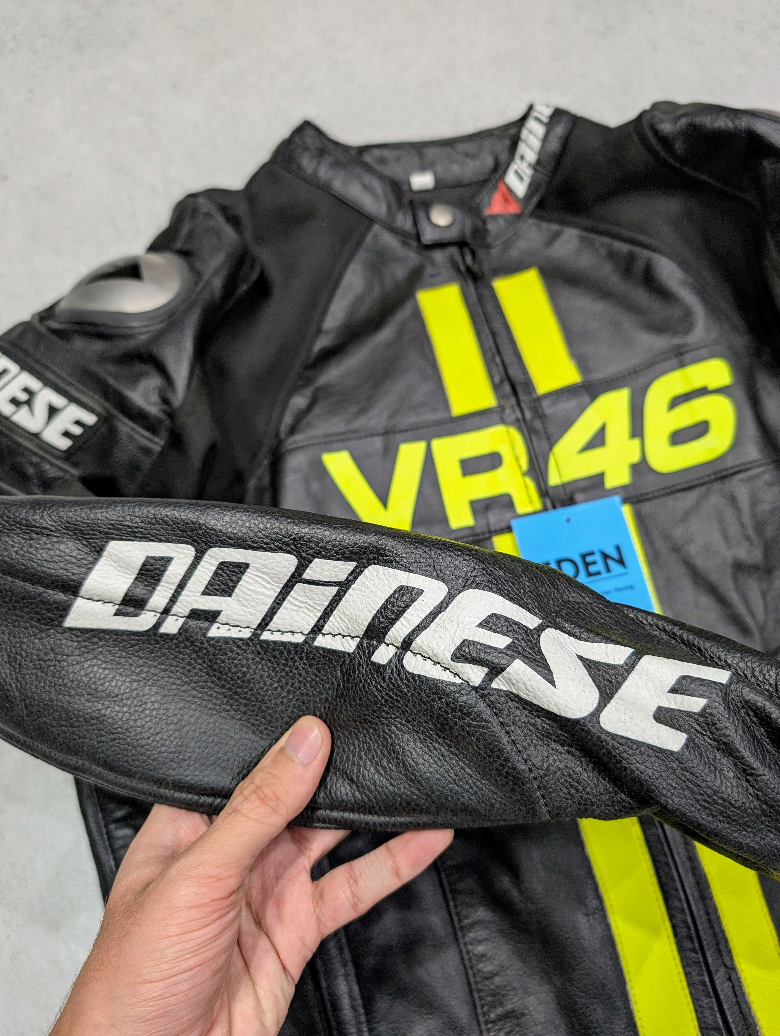 💥 Valentino Rossi Dainese VR46 Leather Racing Jacket Rare