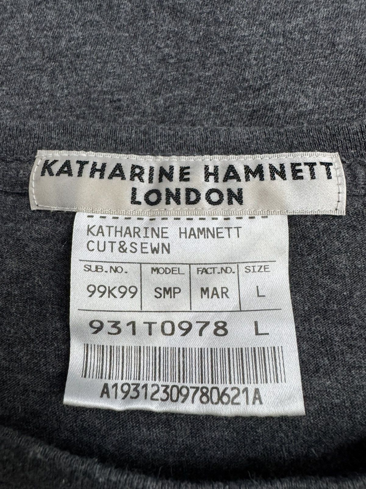Katharine Hamnett London Katharine Hamnett London "Peace" t-shirt. Size US L / EU 52-54 / 3 - 8 Thumbnail