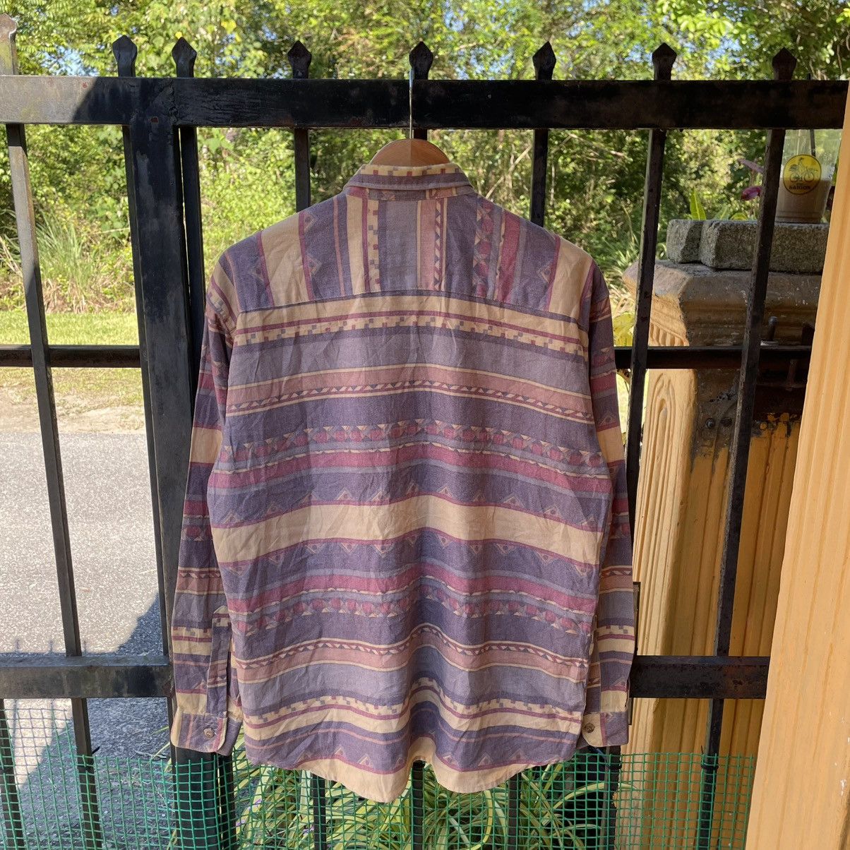 Japanese Brand × Vintage 🔥Vintage 80s Retro Nostalgic Modern Style Navajo Shirts Size US L / EU 52-54 / 3 - 2 Thumbnail