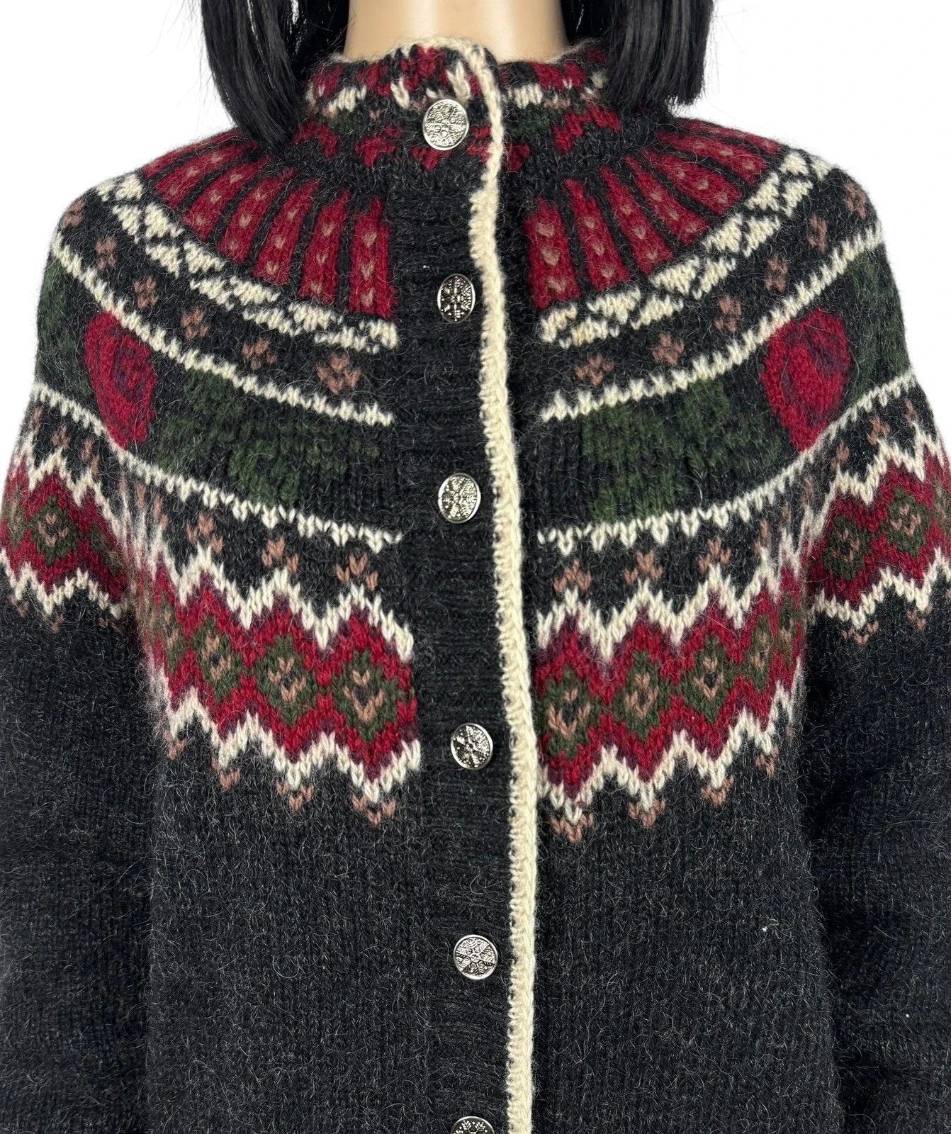 Woolrich Woolen Mills Woolrich Wool Sweater Handknit Vintage Button Up size L Size L / US 10 / IT 46 - 4 Thumbnail