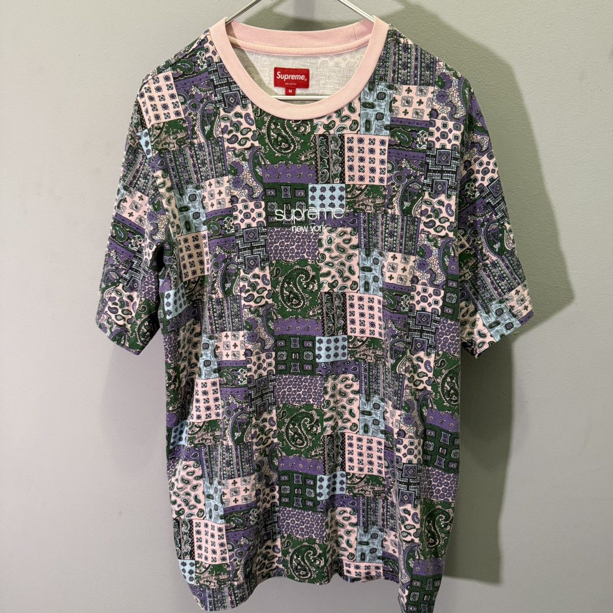 Supreme Patchwork Paisley S/S Top Medium SS19