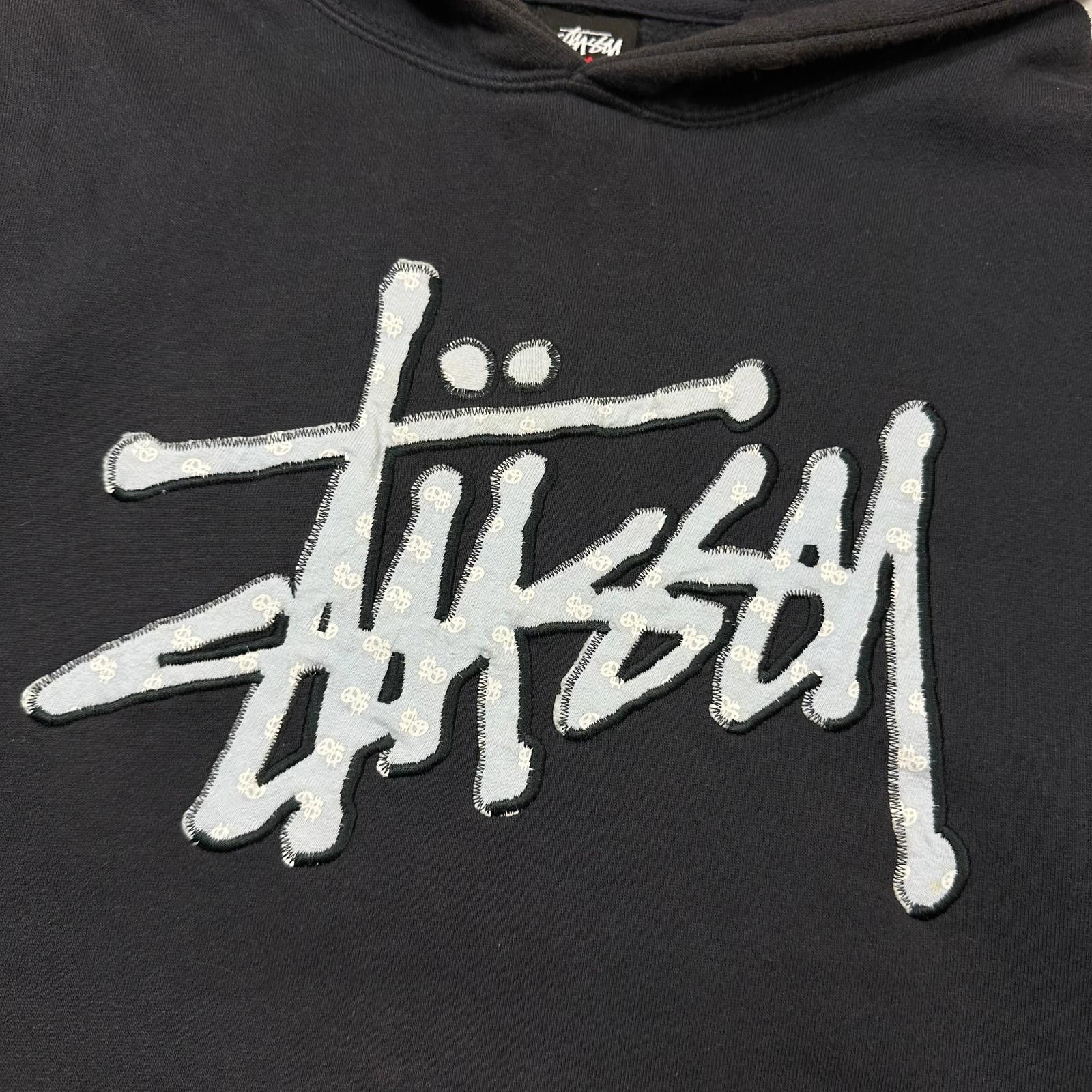 Stussy Stussy 00’s Embroidered Appliqué Monogram Boxy Hoodie - S/M Size US S / EU 44-46 / 1 - 3 Thumbnail