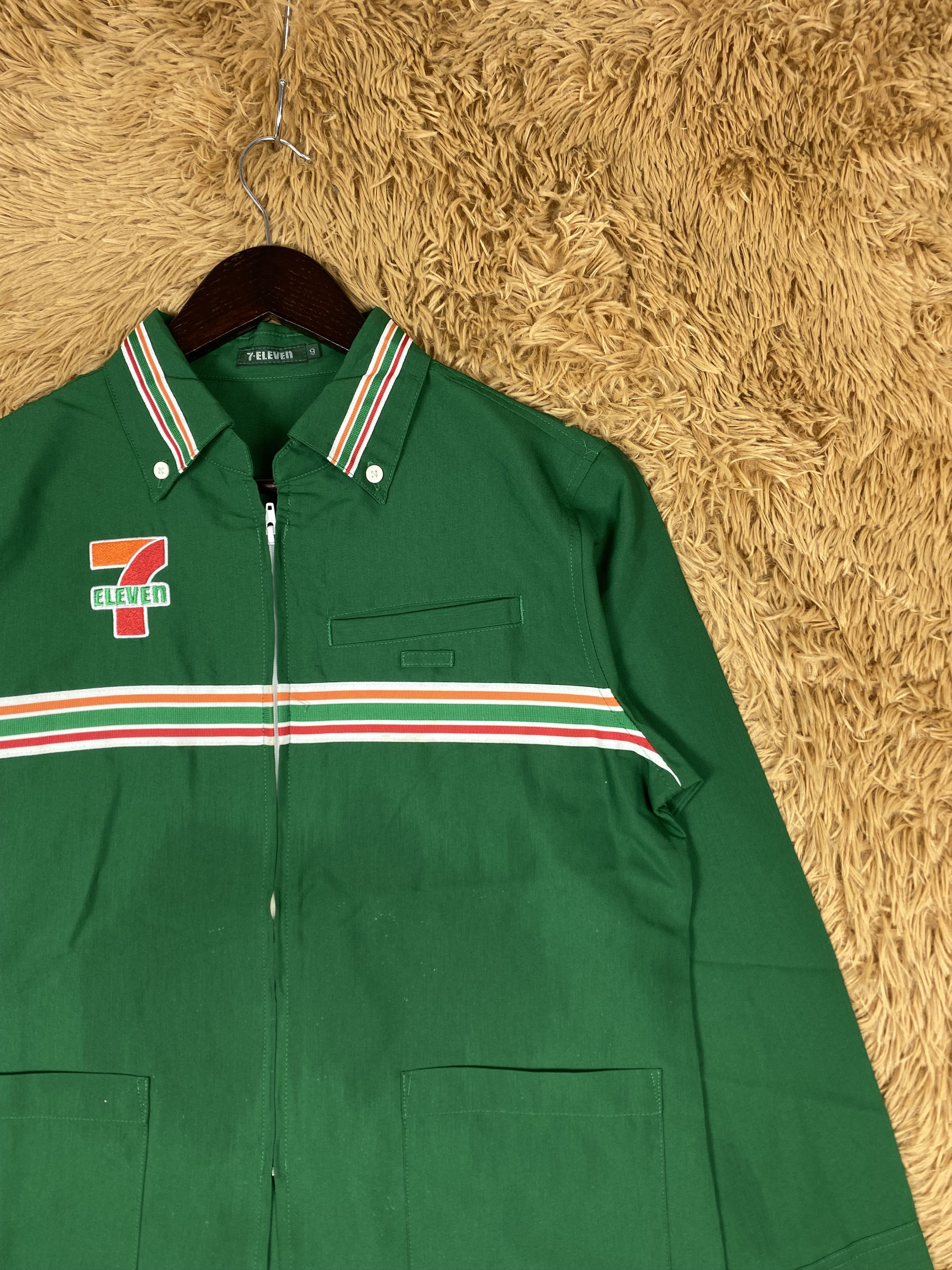 Japanese Brand Vintage 7 Eleven Zip Up Jacket DJ0933 Size US S / EU 44-46 / 1 - 3 Thumbnail
