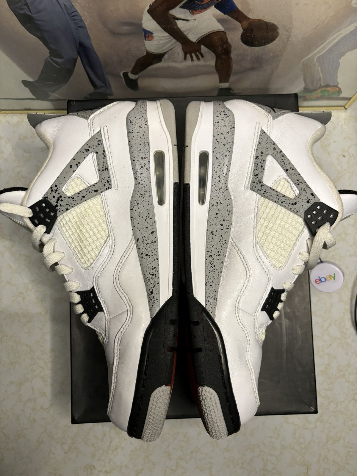 Jordan Brand Air Jordan 4 Retro OG white cement Size US 11.5 / EU 44-45 - 3 Thumbnail