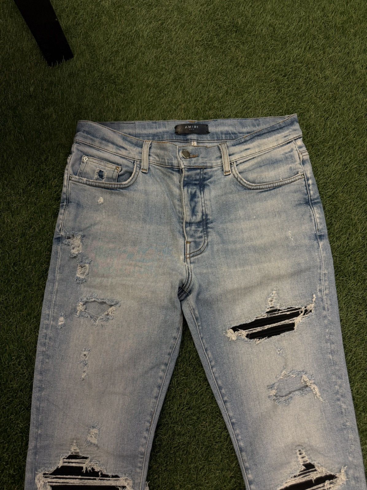 Amiri Amiri MX1 Jeans Black Patch Blue Pants Size 33 CLEAN 🧼 Size US 33 - 7 Thumbnail