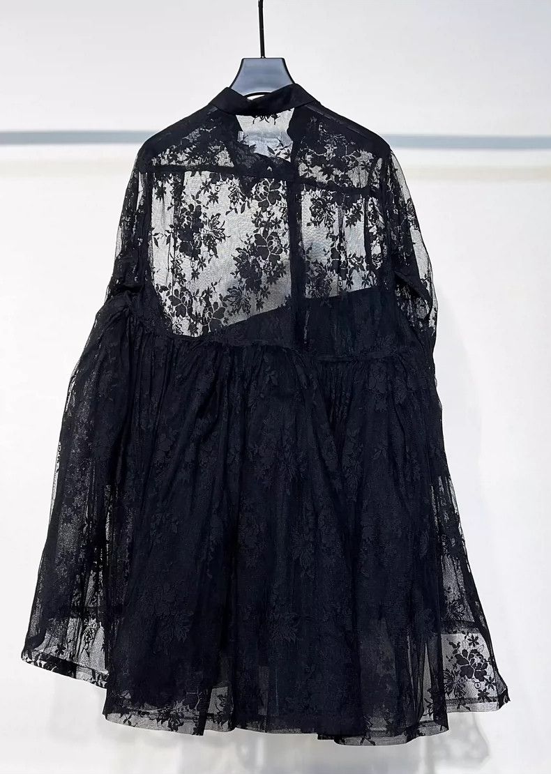 Comme des Garcons Comme Des Garcons Lace slanting front dress Size XS / US 0-2 / IT 36-38 - 2 Thumbnail