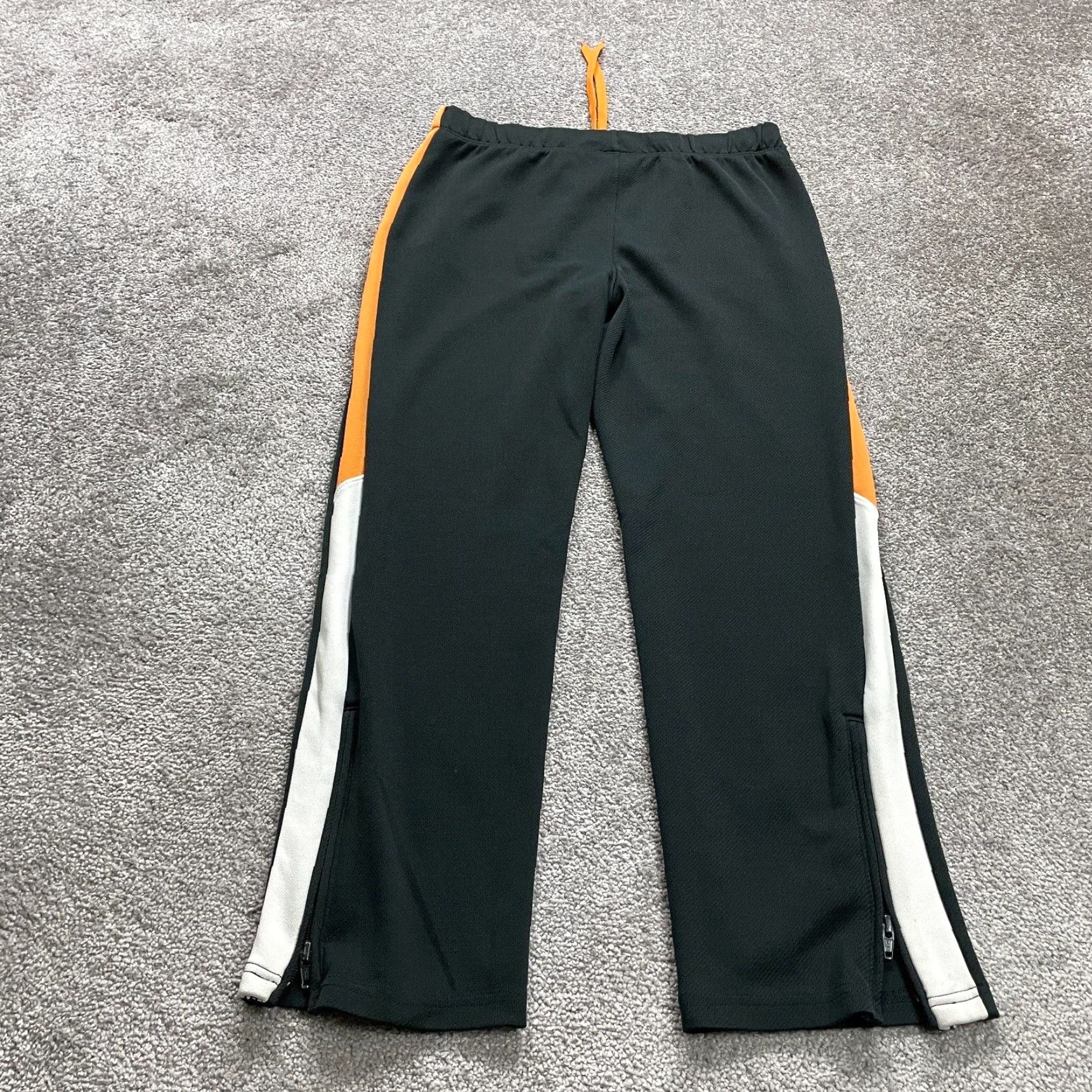 Lands' End Lands' End Track Pants Womens Large Gray Orange Drawstring Straight Ankle Zip Shirt Size 36" / US 14 / IT 50 - 2 Thumbnail
