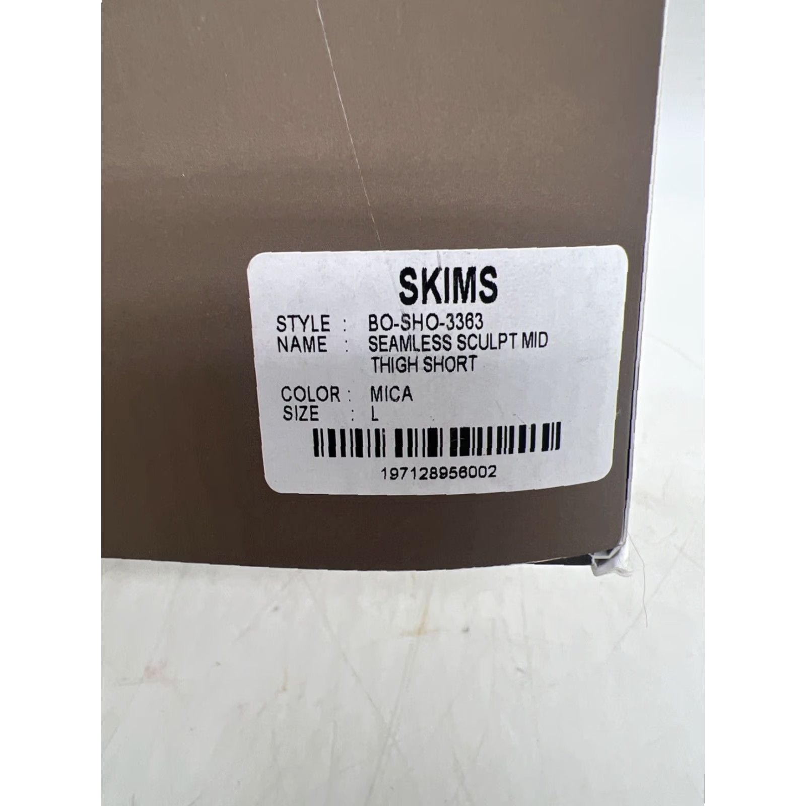 SKIMS Skims Women Seamless Shaping Shorts Mid Waist Mid Thigh L Beige Nylon 2020s Abdominal Womens Size 36" / US 14 / IT 50 - 5 Thumbnail