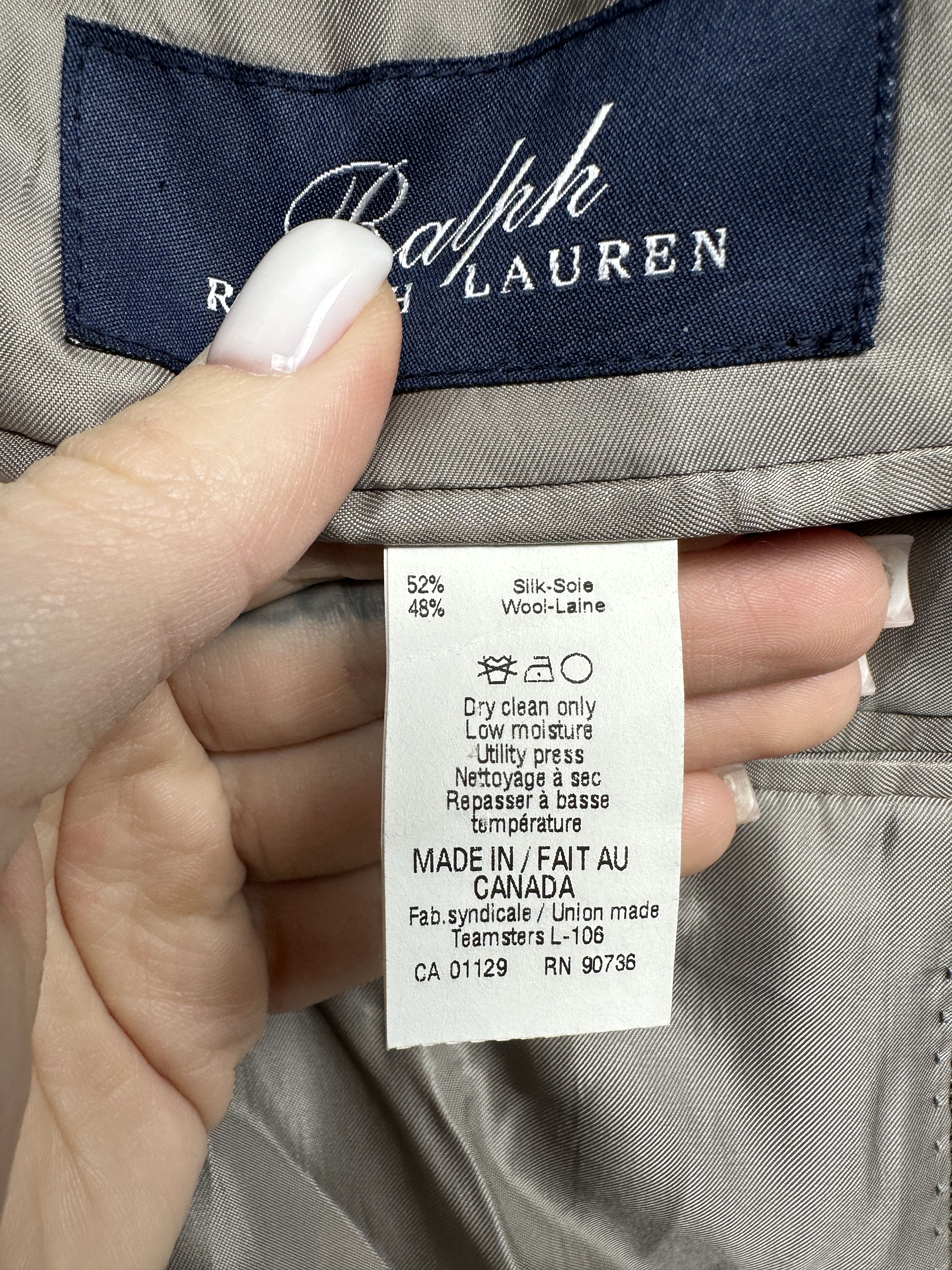Polo Ralph Lauren Polo Ralph Lauren Vintage Mens Silk-Wool Blazer Jacket Size 48R - 6 Thumbnail