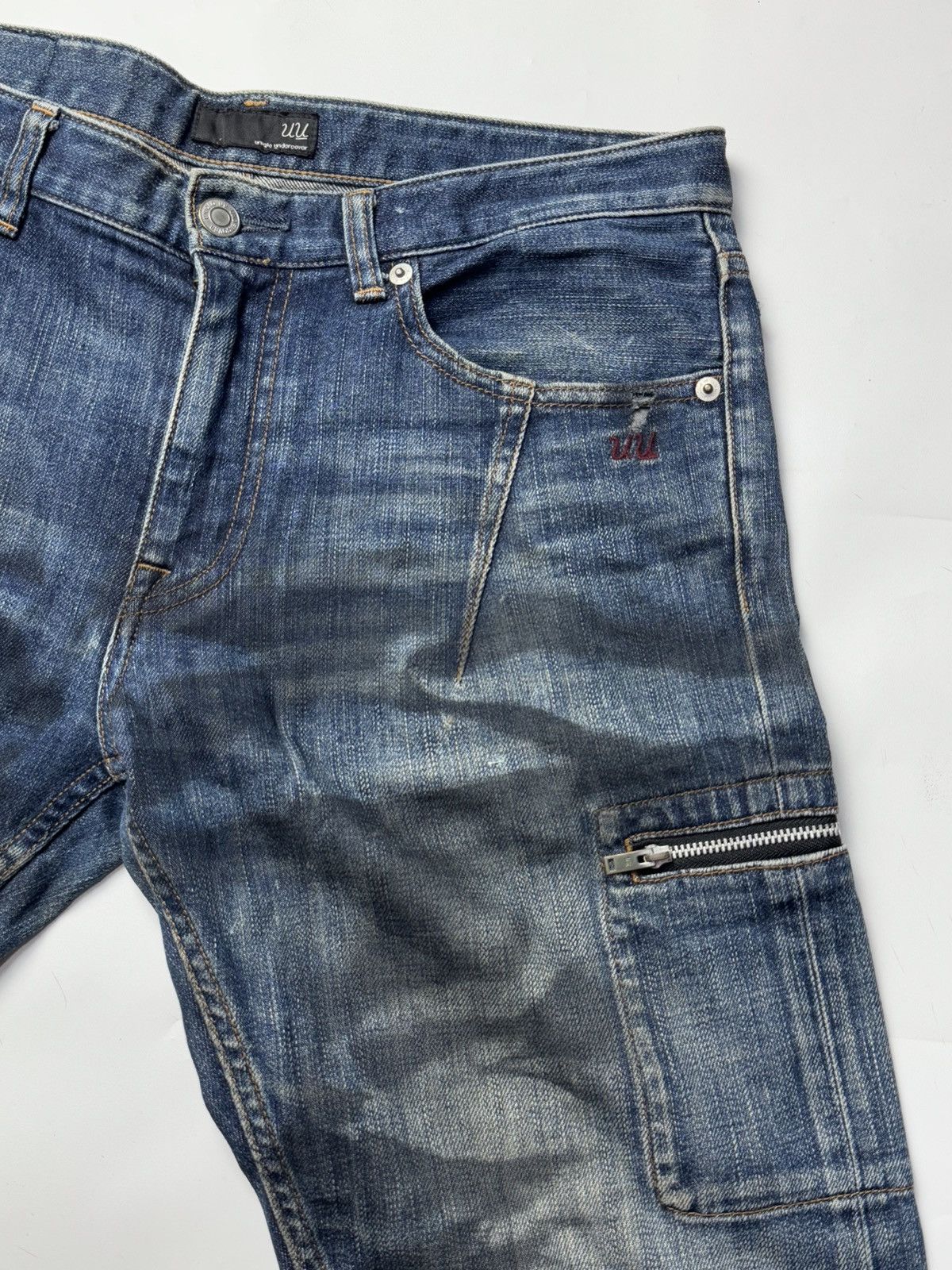 Japanese Brand Undercover Distressed Denim Size US 30 / EU 46 - 4 Thumbnail