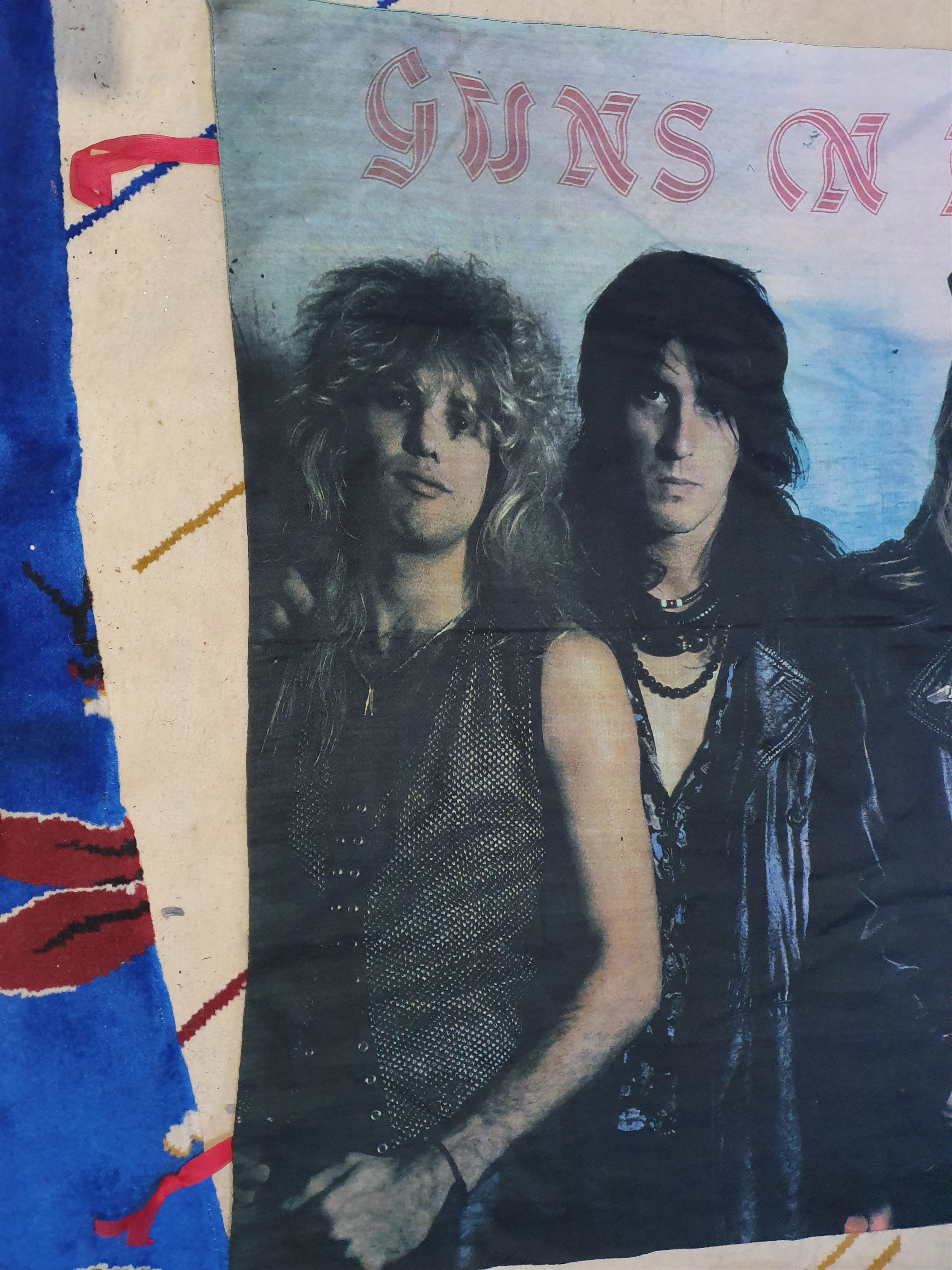 Band Tees × Guns N' Roses × Vintage 90s Guns n Roses flagposter Size ONE SIZE - 4 Thumbnail