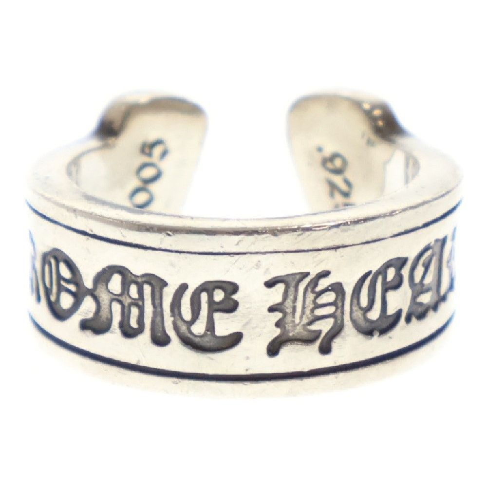 Chrome Hearts Chrome Hearts Large Scroll Label Ring Silver | Grailed