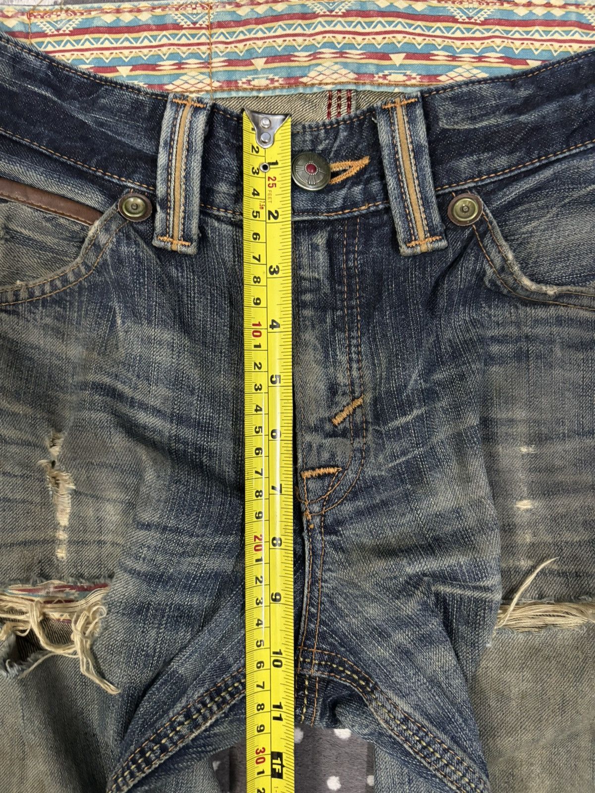 Edwin Vintage Edwin XV Mud Wash Baggy Distressed Grunge Jeans Size US 31 - 17 Thumbnail