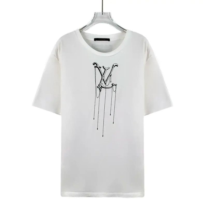 Louis Vuitton Louis Vuitton White Cotton T-Shirt for Men 0089 Size US L / EU 52-54 / 3 - 1 Thumbnail