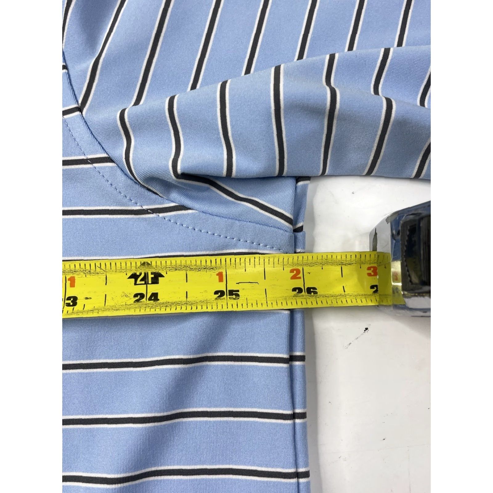 Peter Millar Peter Millar Polo Shirt Striped Golf Mens XL Blue Short Sleeve Collared Stretch Summer Comfort Size US XL / EU 56 / 4 - 5 Thumbnail