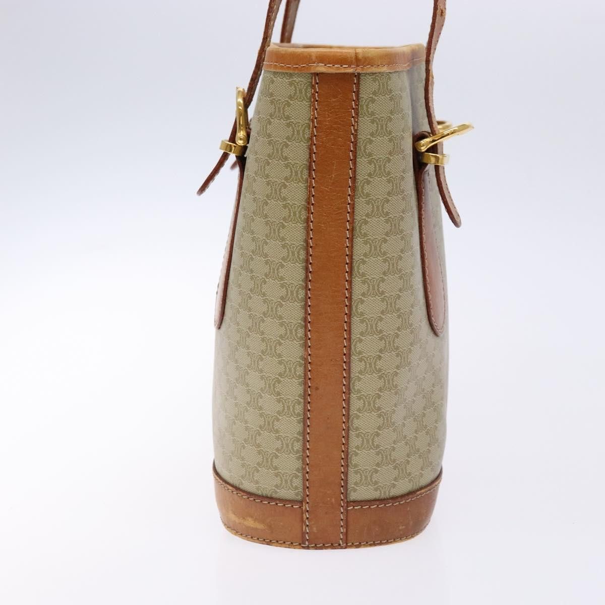 Celine CELINE Macadam Canvas Tote Bag Beige Gold Size ONE SIZE - 5 Thumbnail
