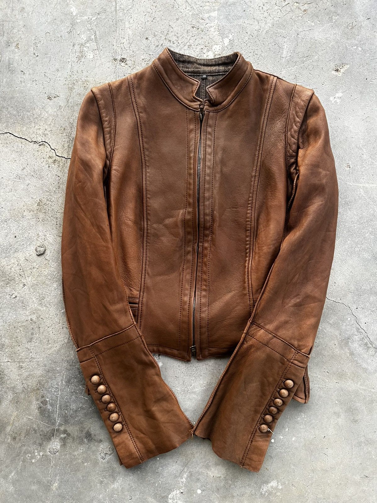 Isaac Sellam Experience Isaac Sellam Experience Leather Jacket Artisanal 00’s Size US S / EU 44-46 / 1 - 15 Thumbnail