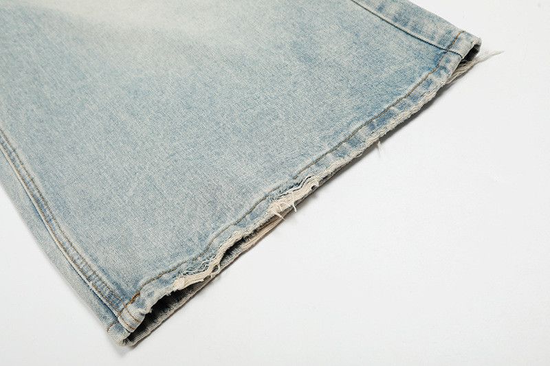 Vintage American retro distressed washed denim shorts Size US 32 / EU 48 - 5 Thumbnail