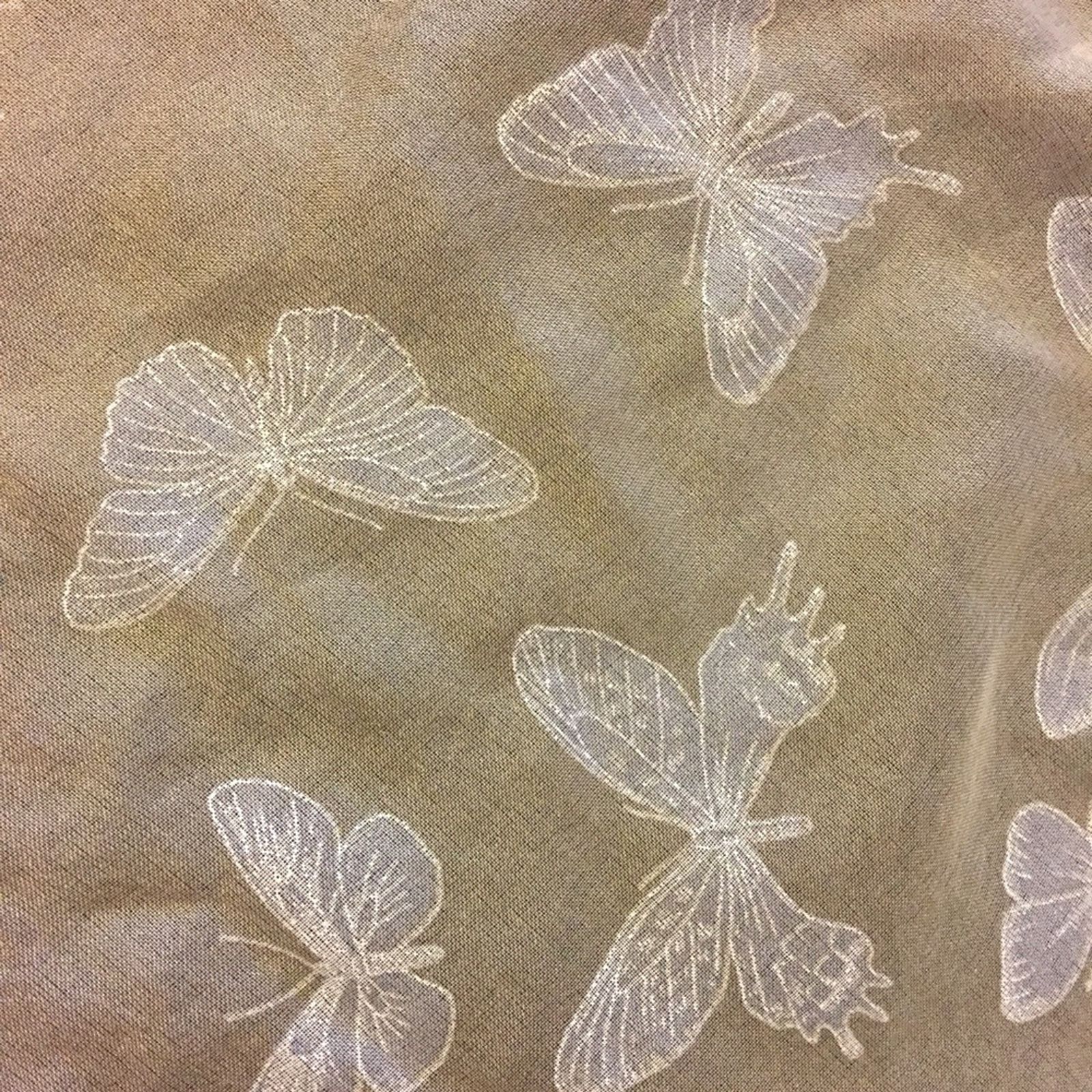 Other Tan butterfly bandana scarf 20” x 20” Size ONE SIZE - 3 Thumbnail