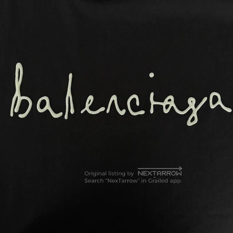 Balenciaga Balenciaga Heart Logo Embroidered Short Sleeve T-Shirt - B Size US S / EU 44-46 / 1 - 7 Thumbnail
