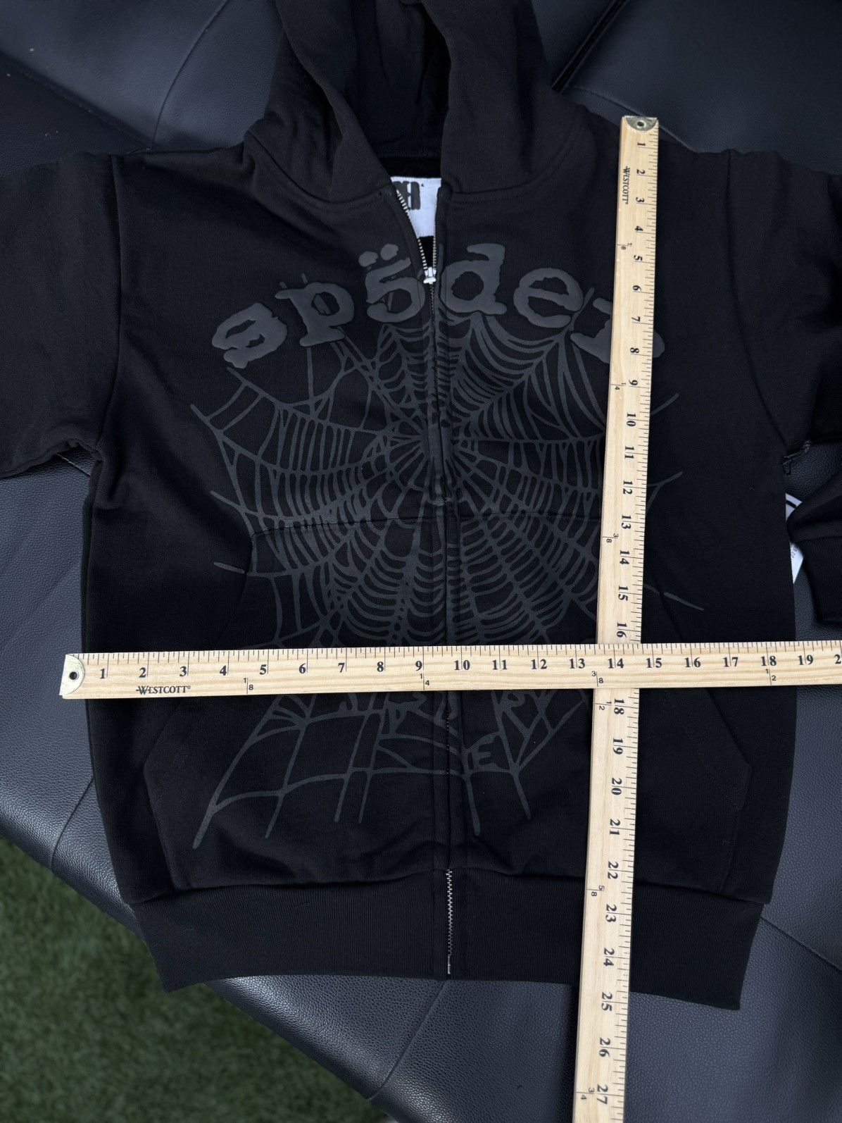 Sp5der Sp5der Worldwide Phantom Black Zip Up Hoodie XS (NEW Size US XS / EU 42 / 0 - 5 Thumbnail